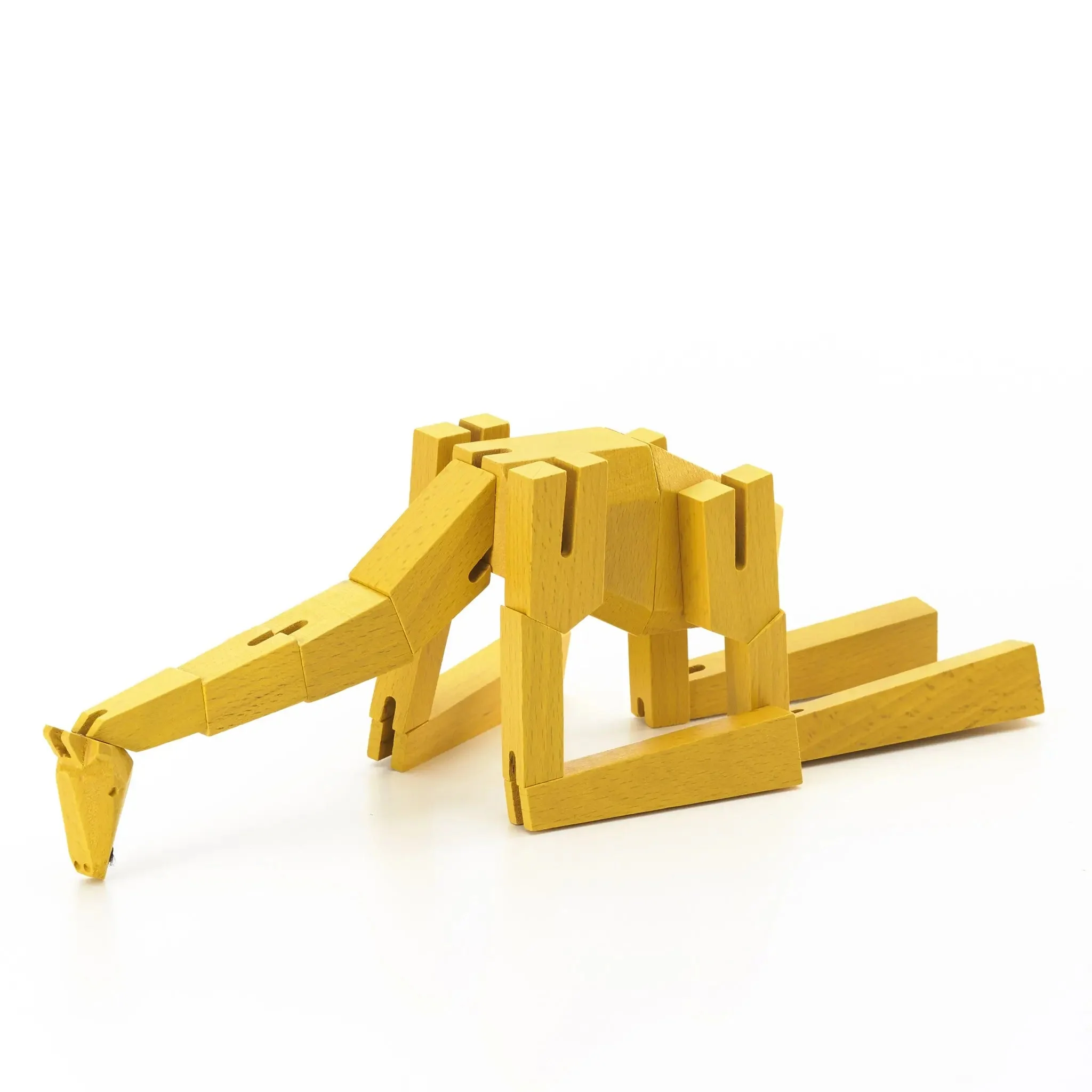 Modern Wooden Giraffe Decor – Interactive Puzzle & Art Piece - Image 6