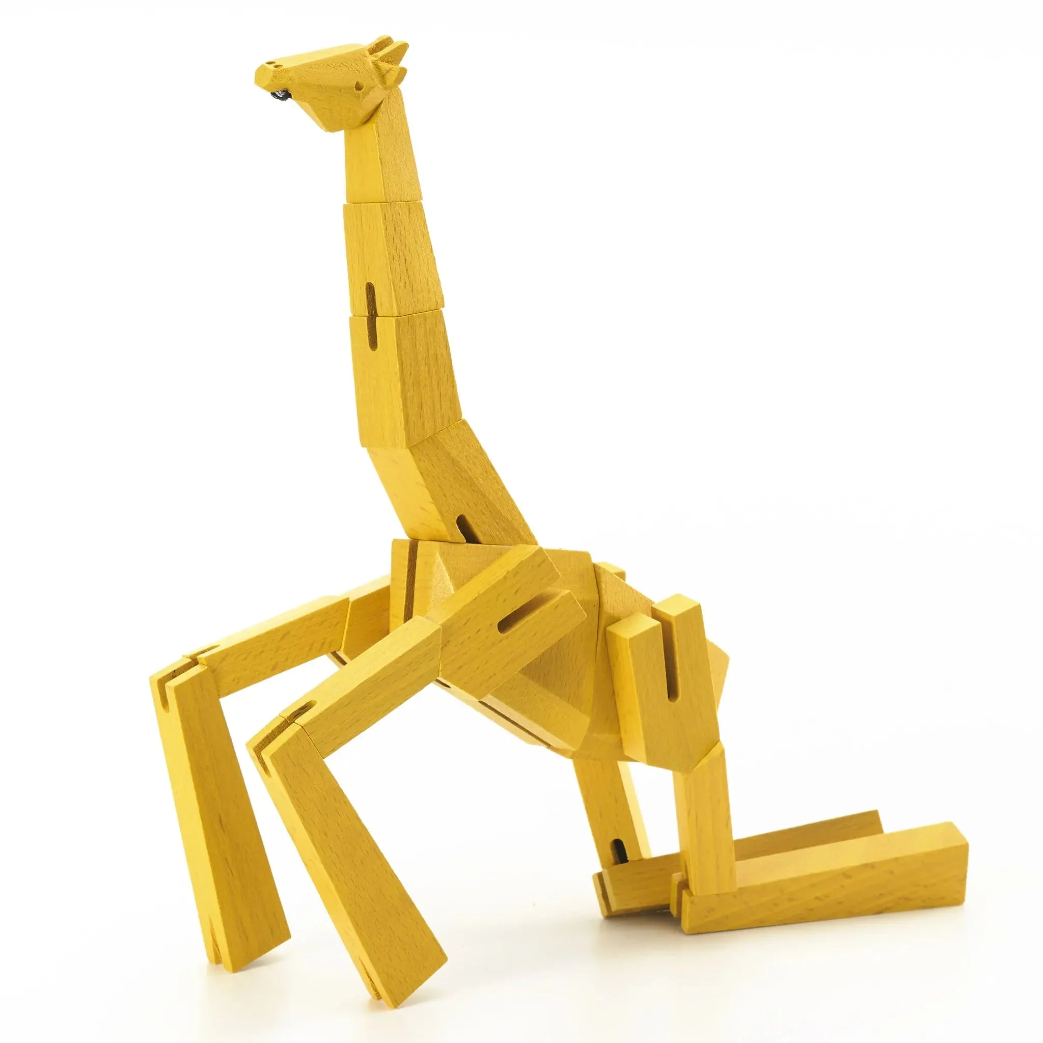 Modern Wooden Giraffe Decor – Interactive Puzzle & Art Piece - Image 7