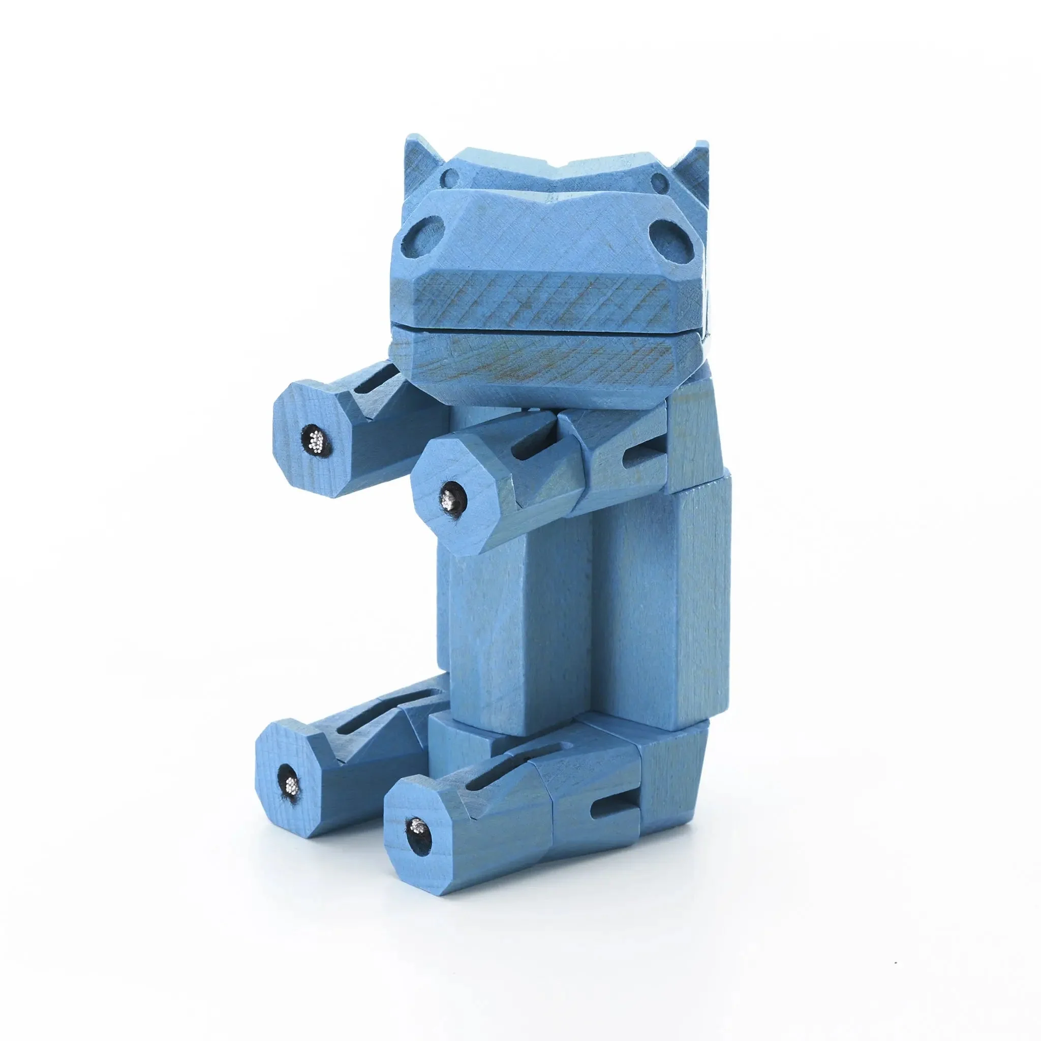 Modern Wooden Hippo Decor – Interactive Puzzle & Art Piece - Image 8