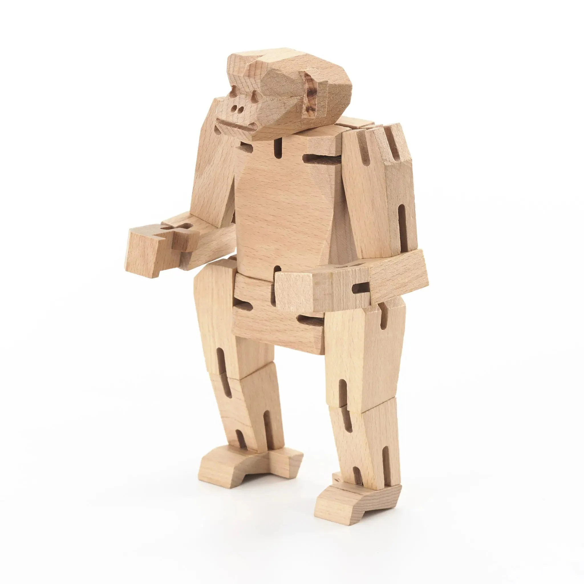 Modern Wooden Monkey Decor – Interactive Puzzle & Art Piece - Image 5
