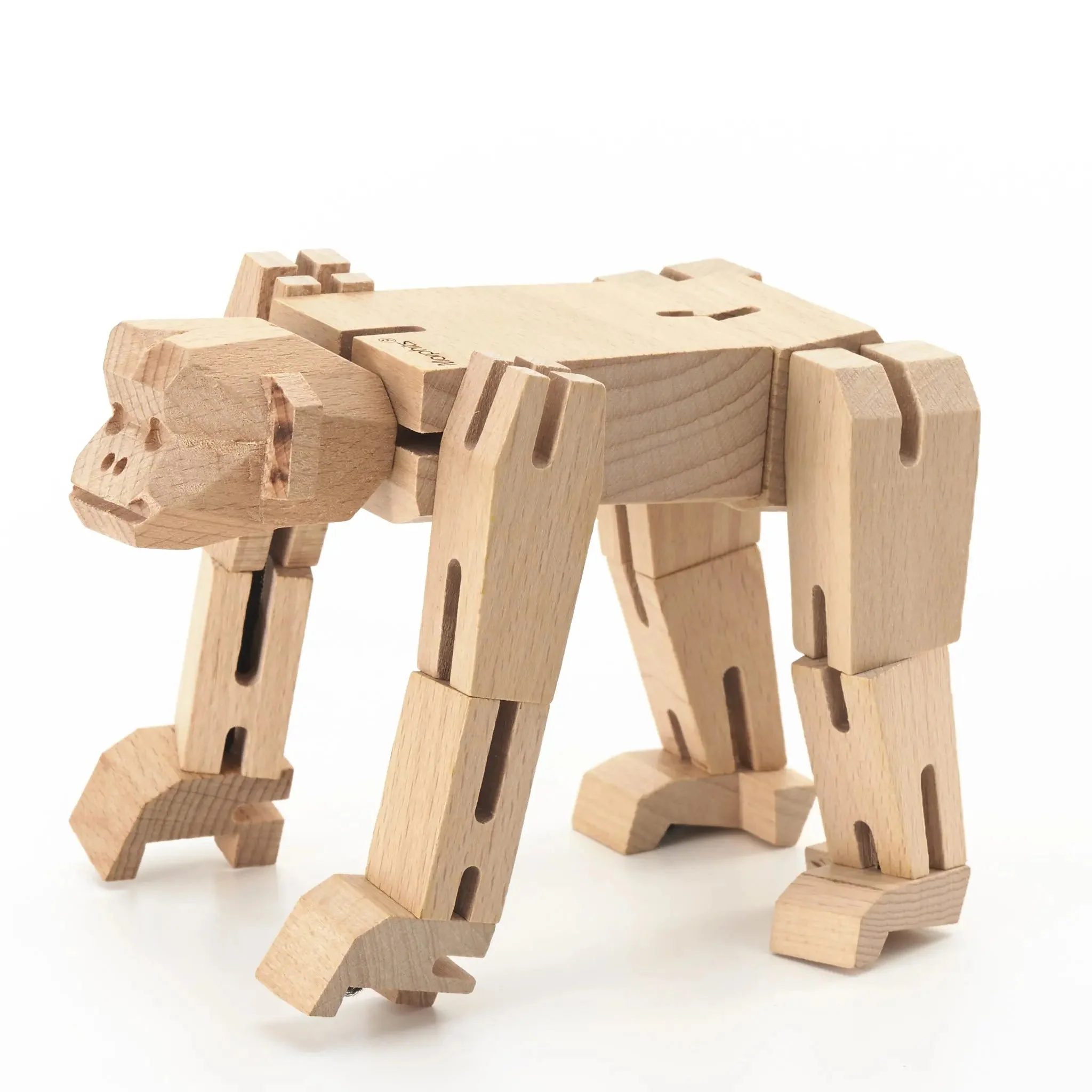 Modern Wooden Monkey Decor – Interactive Puzzle & Art Piece - Image 7