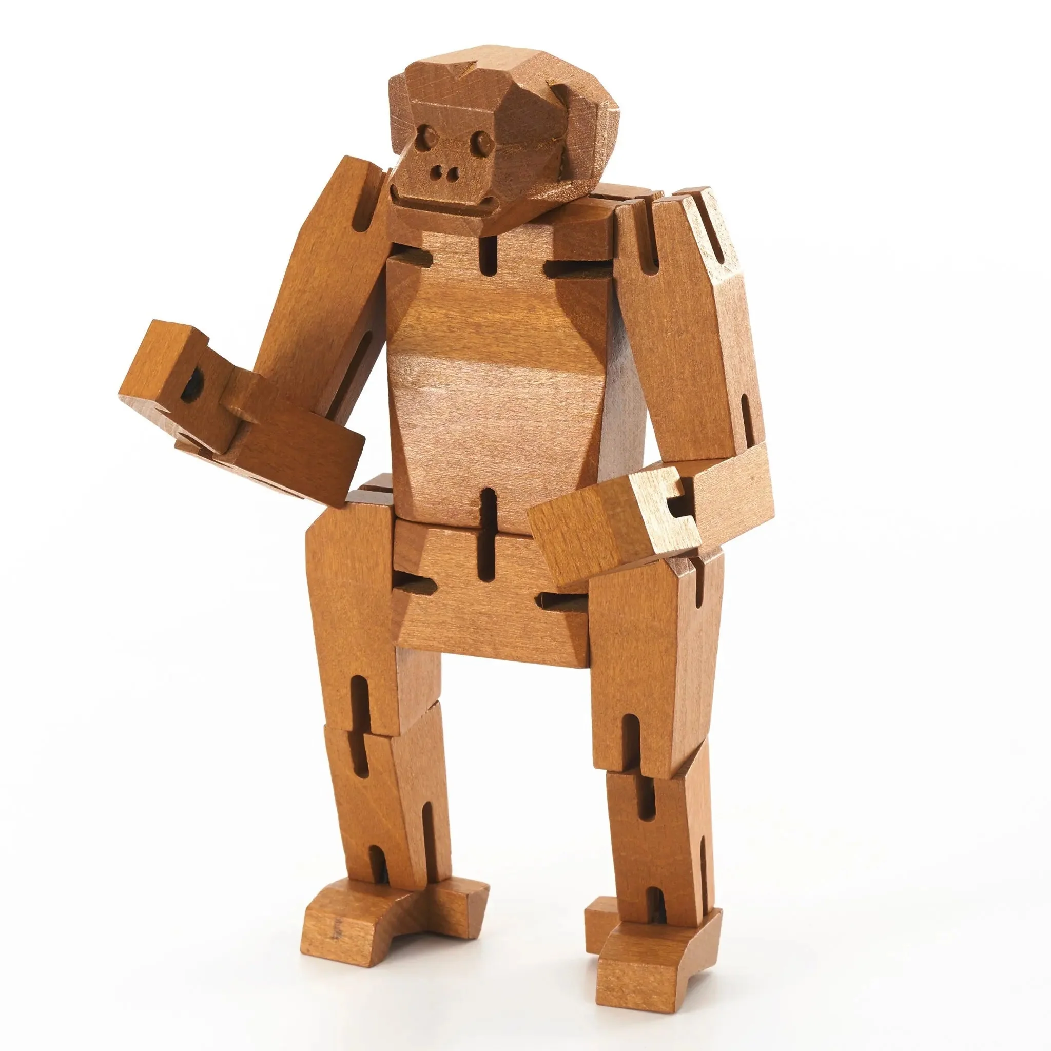 Modern Wooden Monkey Decor – Interactive Puzzle & Art Piece - Image 8