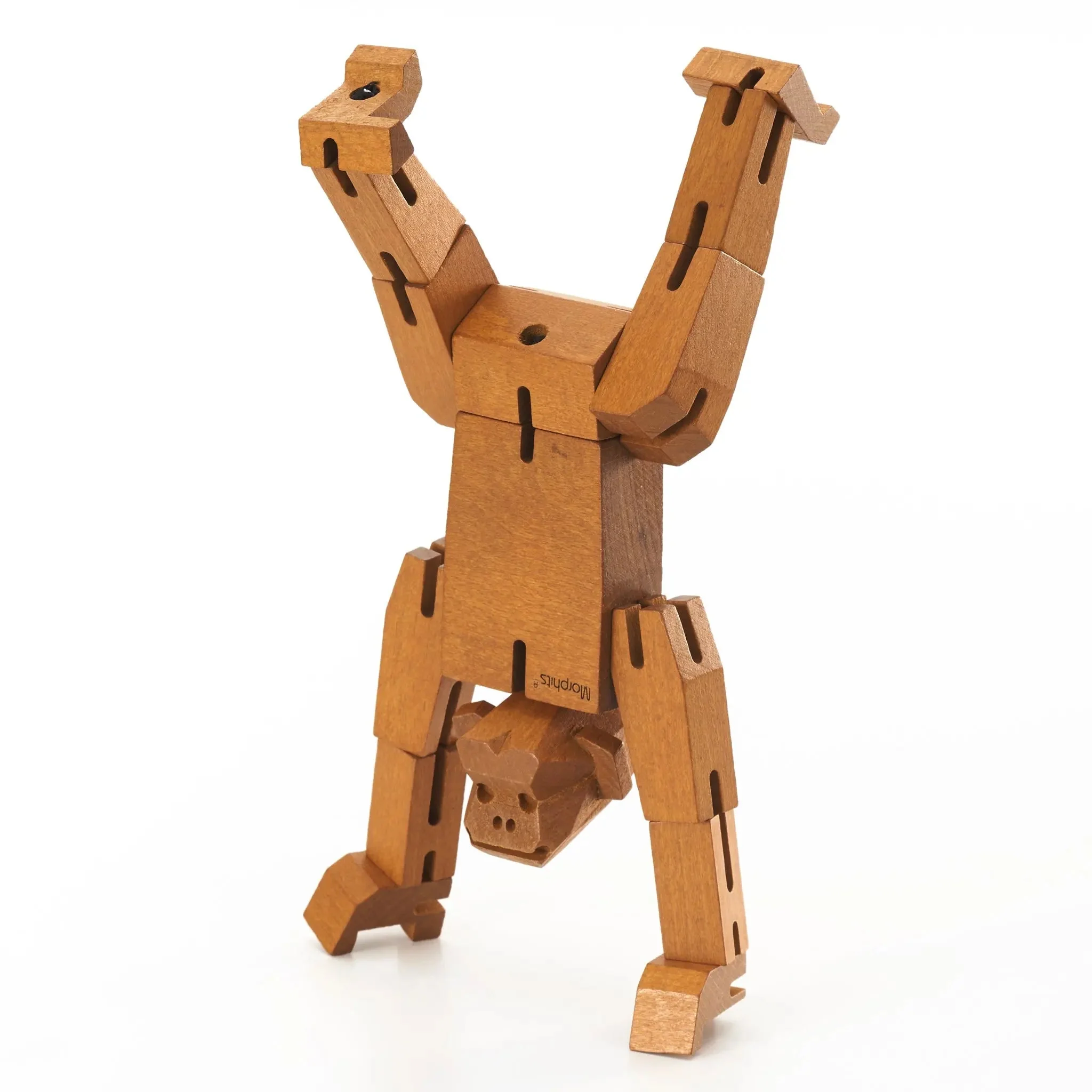 Modern Wooden Monkey Decor – Interactive Puzzle & Art Piece - Image 9