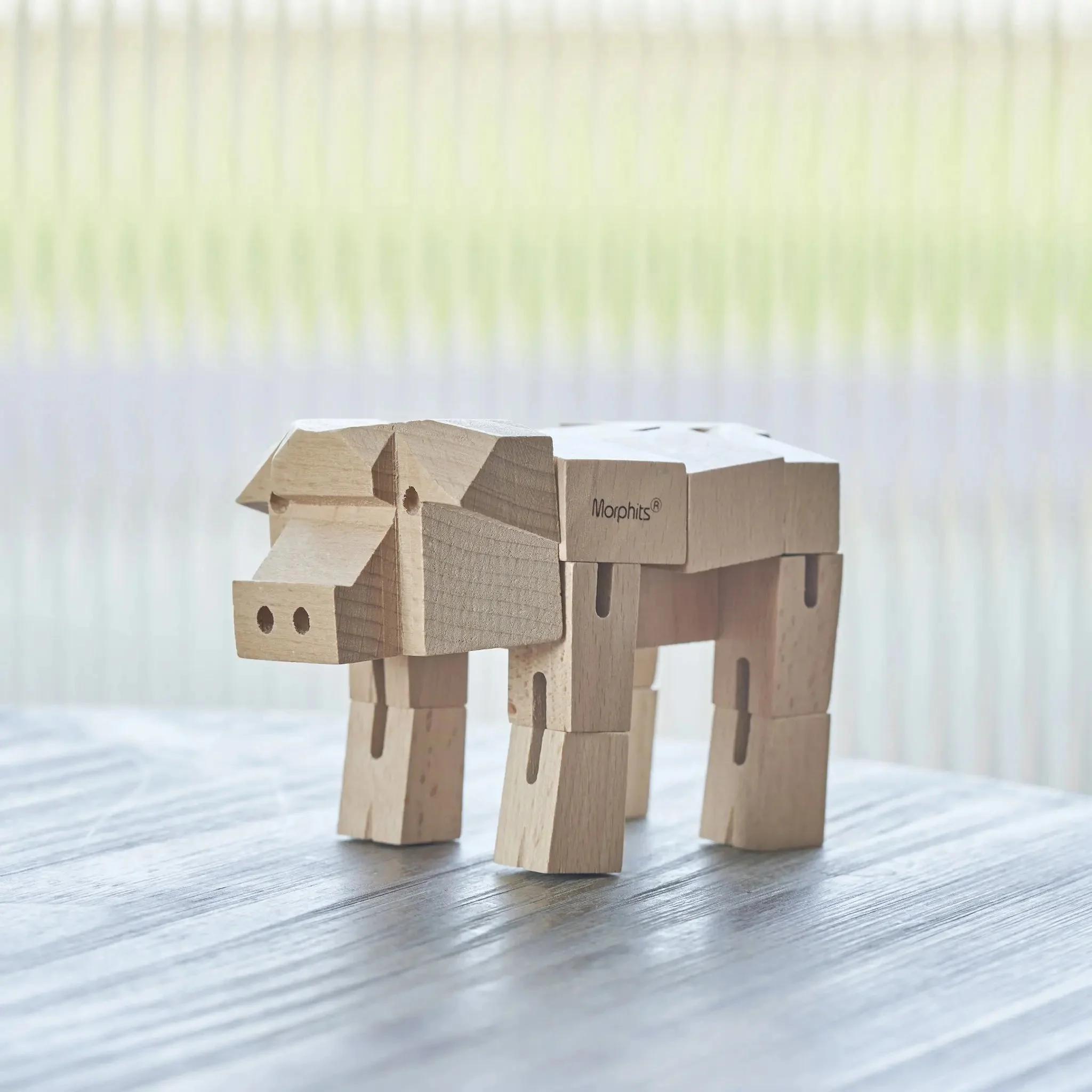 Modern Wooden Pig Decor – Interactive Puzzle & Art Piece - Image 10