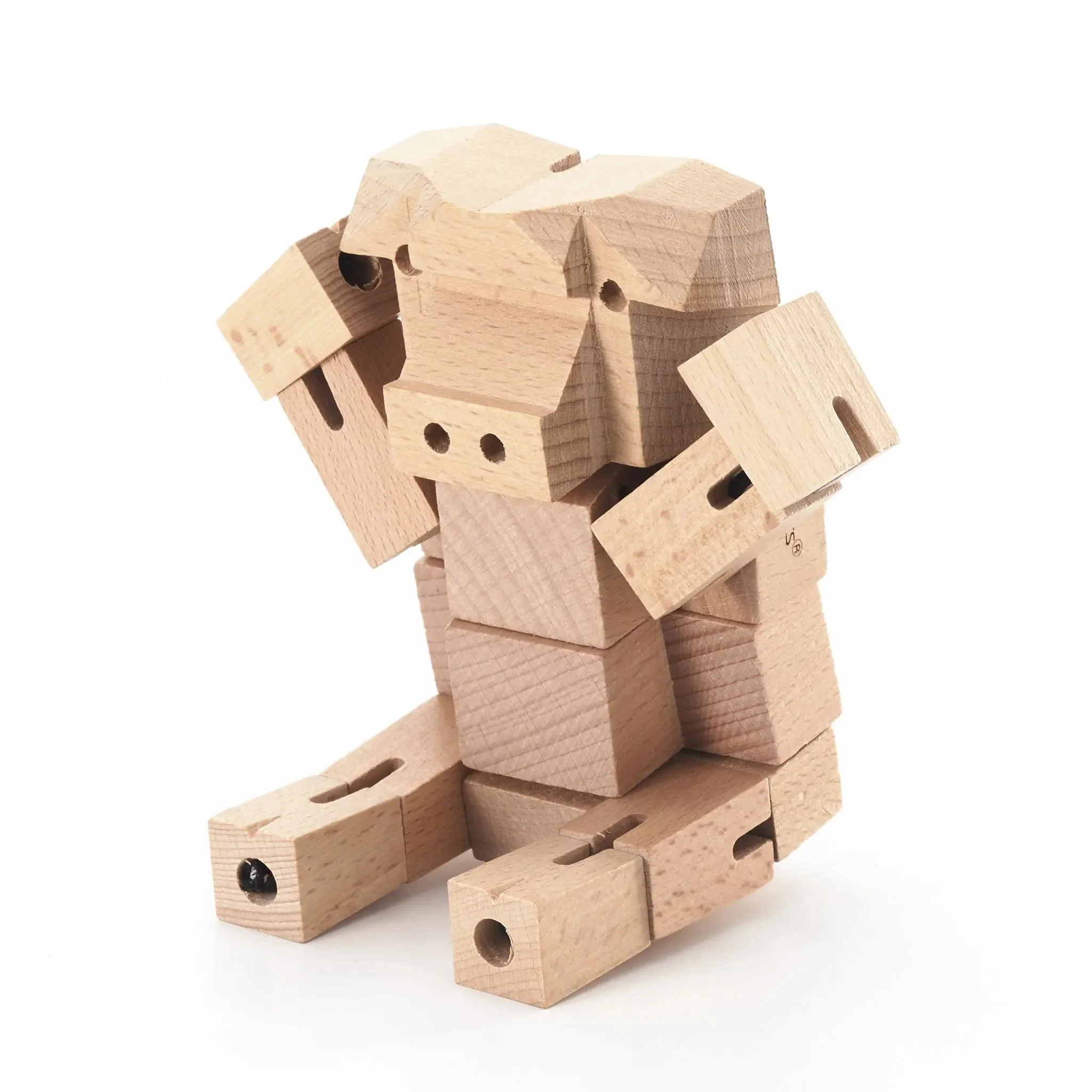 Modern Wooden Pig Decor – Interactive Puzzle & Art Piece - Image 6