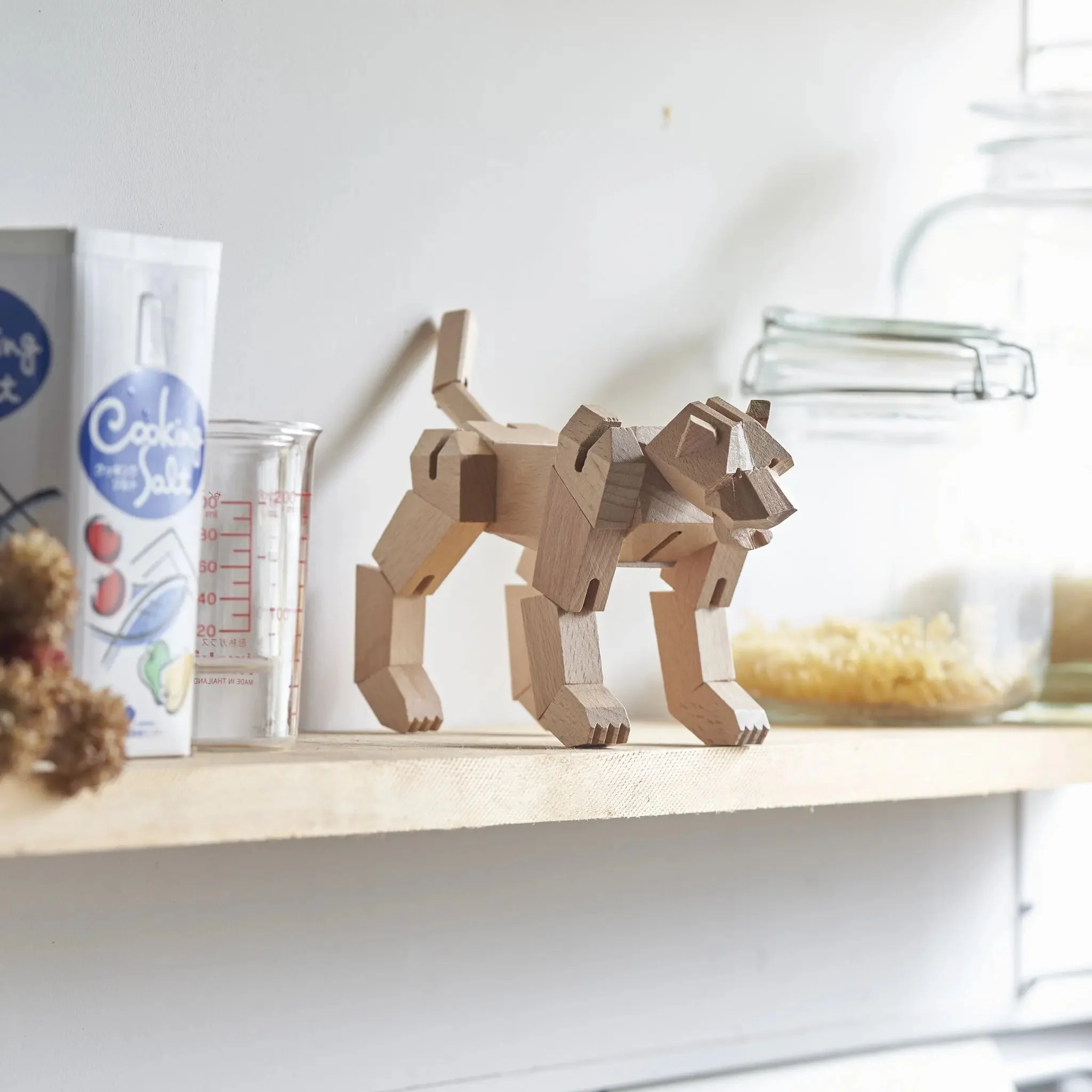 Modern Wooden Tiger Decor – Interactive Puzzle & Art Piece - Image 13