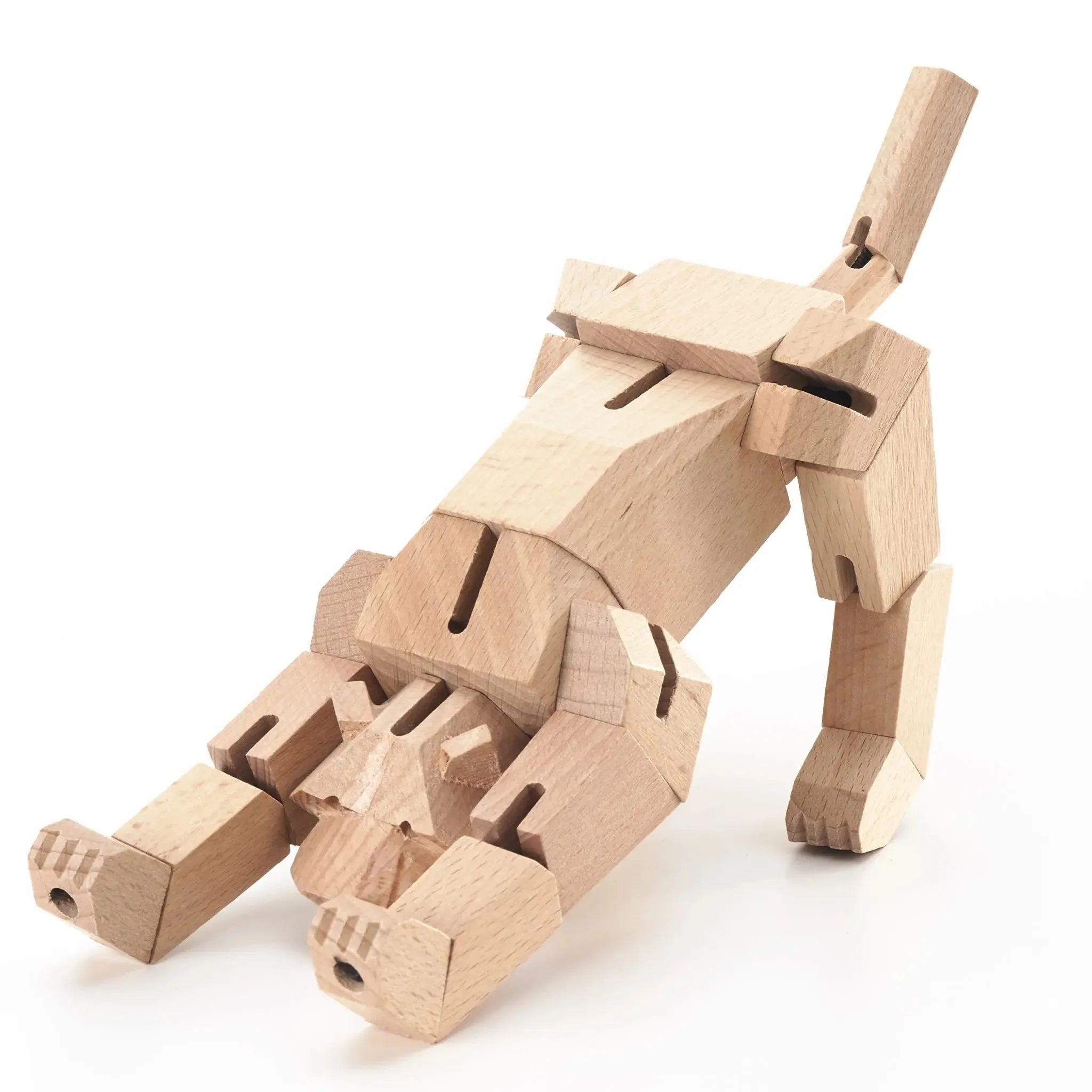 Modern Wooden Tiger Decor – Interactive Puzzle & Art Piece - Image 6