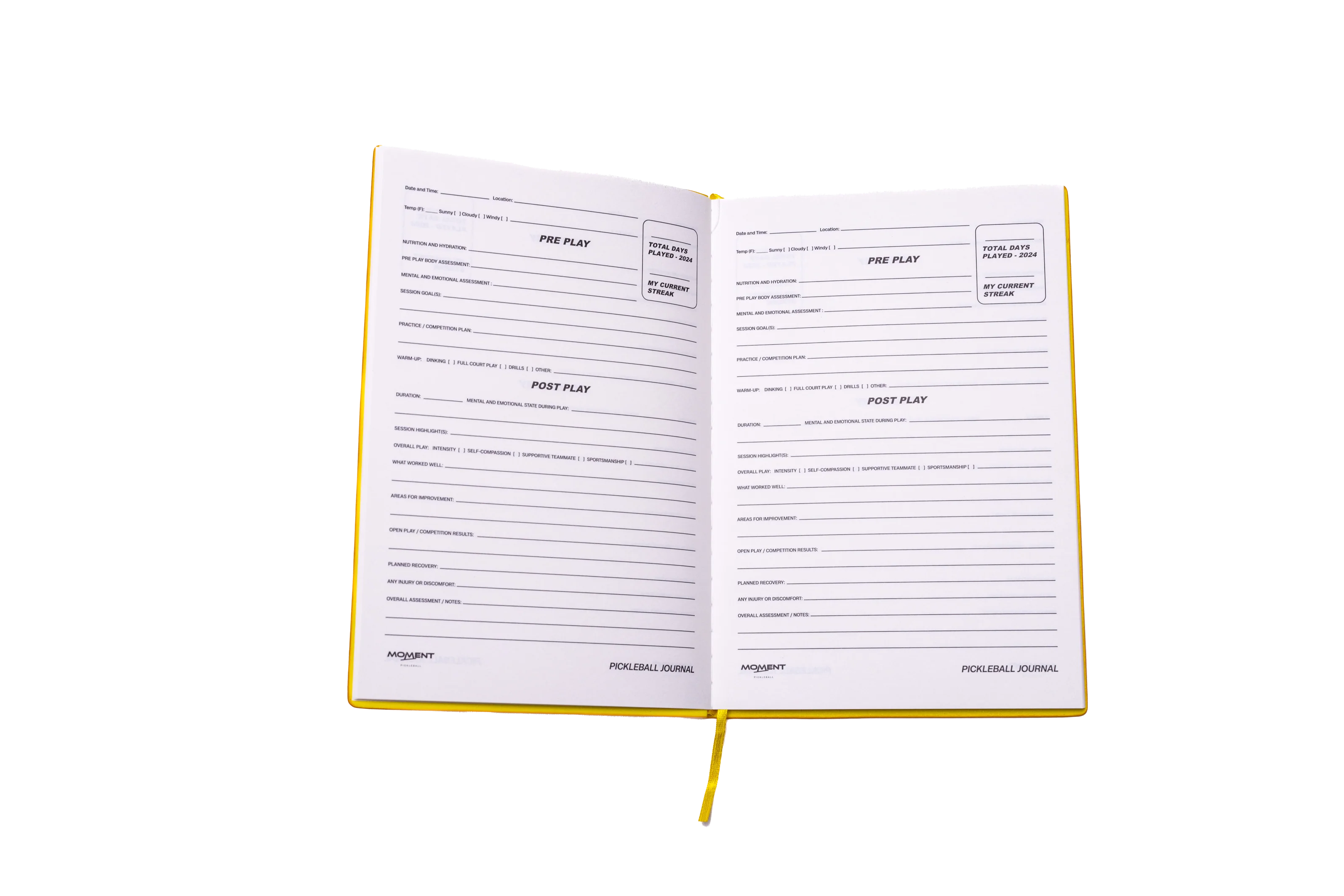Moment Pickleball Practice & Play Mindfulness Journal - Image 4