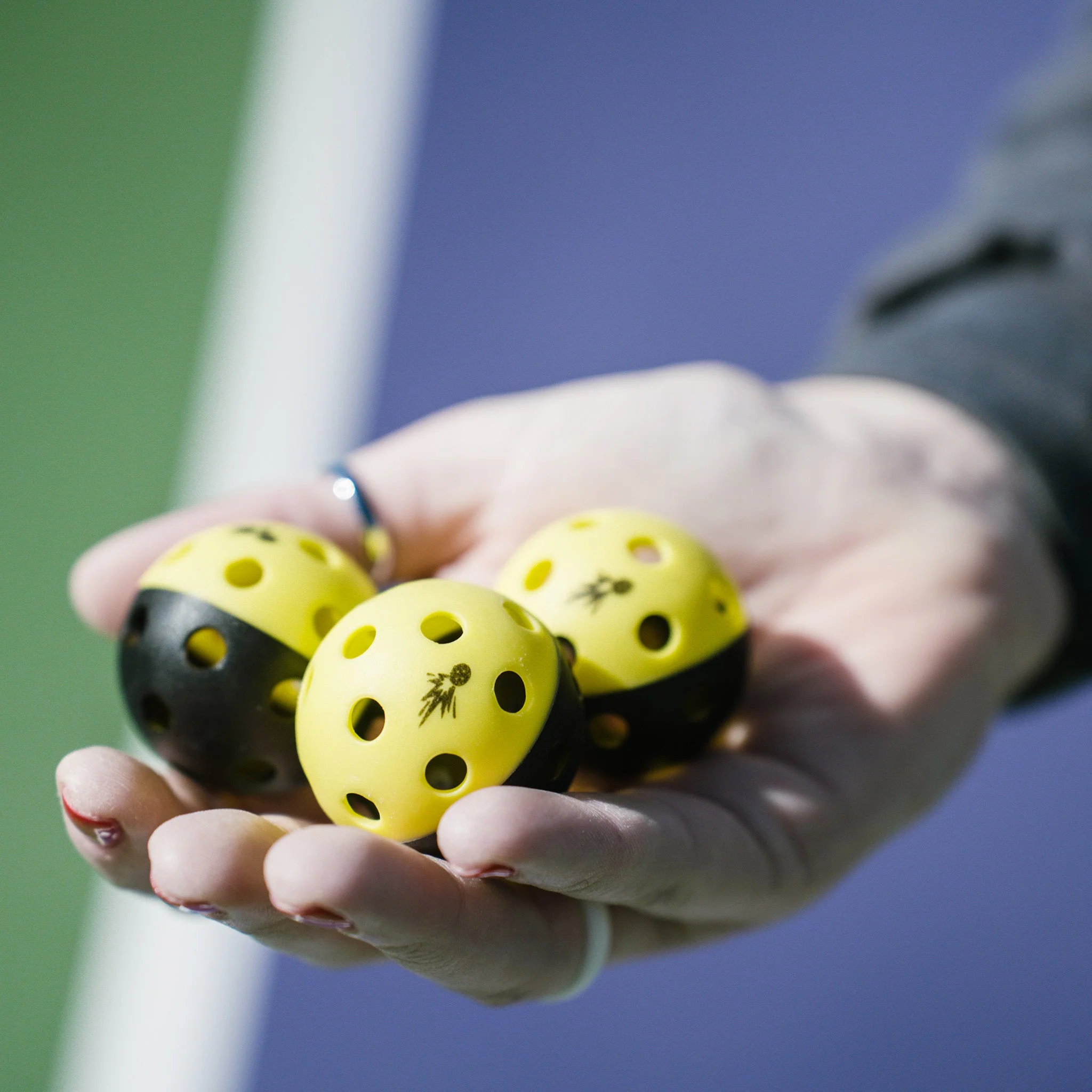Moment Pickleblasters 2-Color Mini Plastic Indoor/Outdoor Practice Balls for Pickleball Training - Image 6