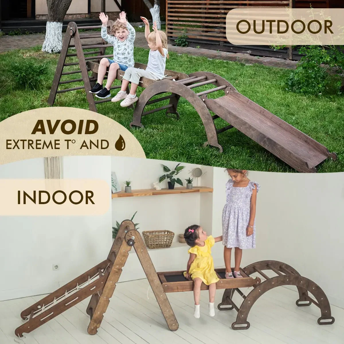 Montessori Triangle Ladder - Handmade Climber for Kids 1-7 y.o. - Image 7