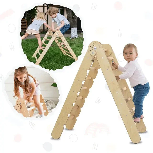 Montessori Triangle Ladder - Handmade Climber for Kids 1-7 y.o. - Image 8