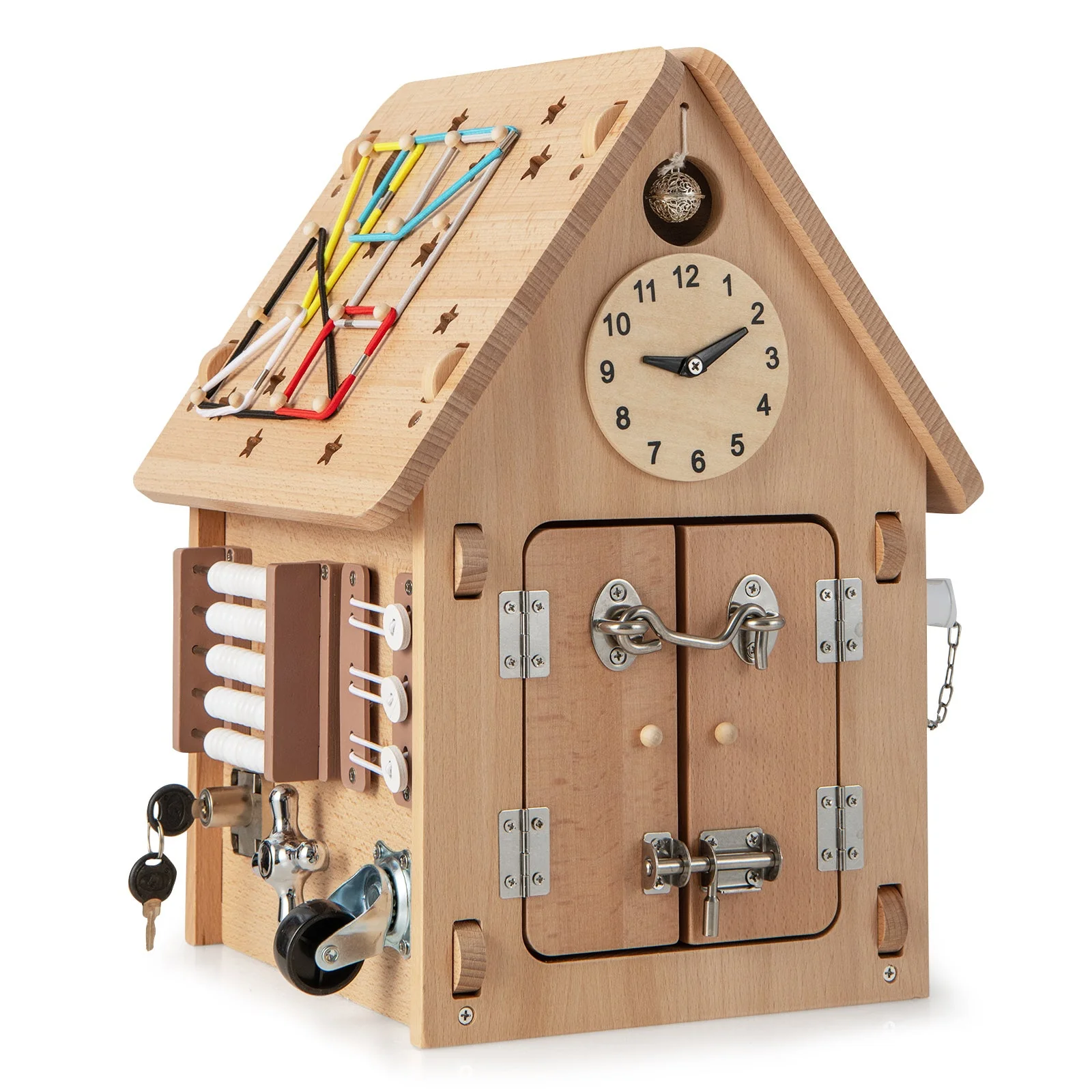 Multi-purpose Busy House with Sensory Games and Interior Storage Space - Image 4