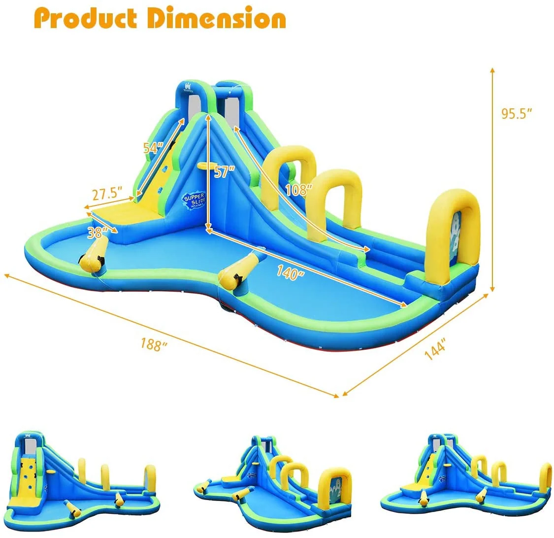 Multifunctional Inflatable Water Bounce with 735W Blower - Image 5