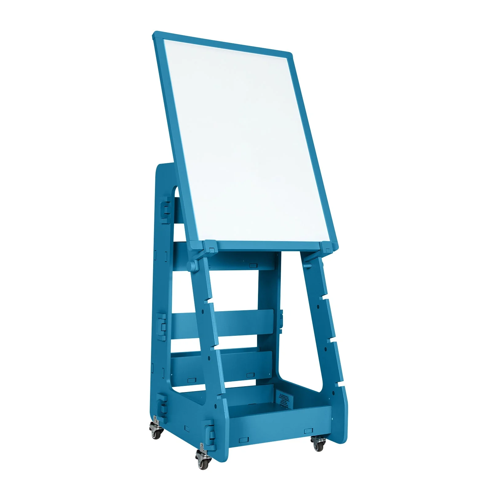 Multifunctional Kids' Standing Art Easel with Dry-Erase Board -Navy - Image 3