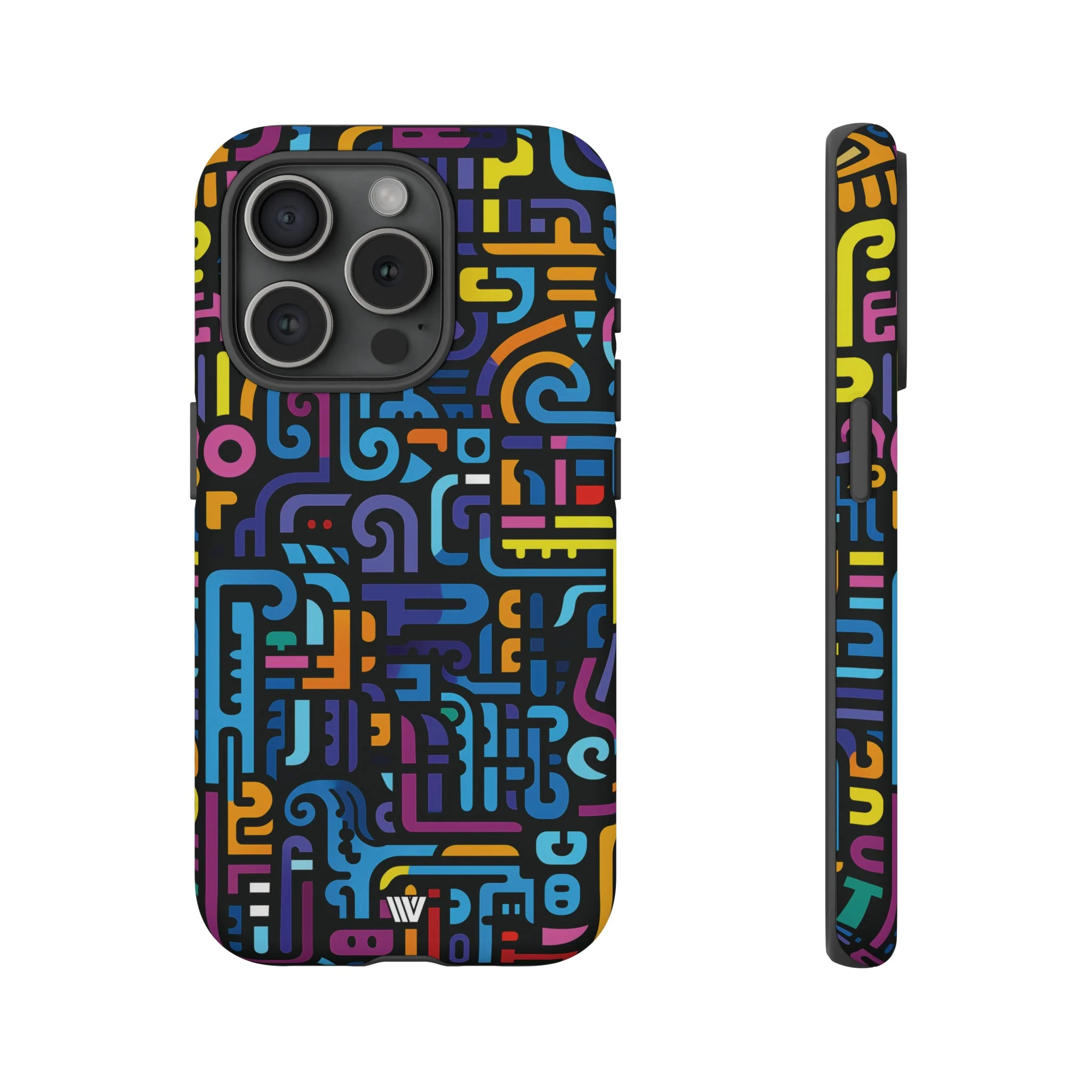 NEON GLYPHS | Tough Phone Case - Image 57