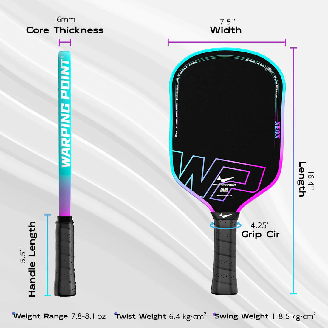 Neon Pickleball Paddle - Gen 3 - Image 5