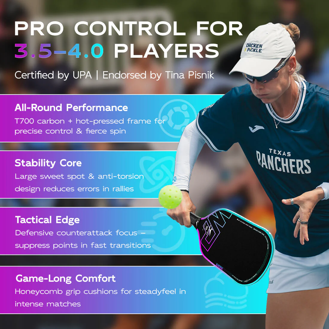 Neon Pickleball Paddle - Gen 3 - Image 6