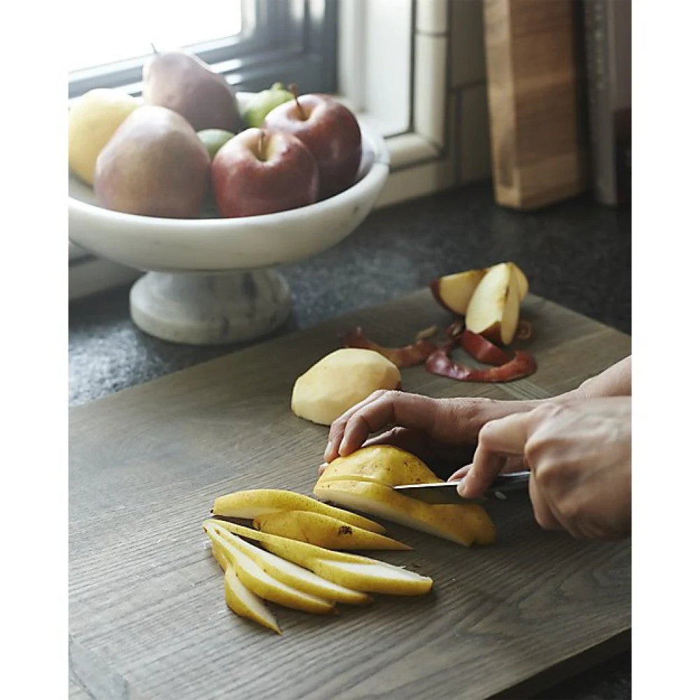 New York White Marble Fruit/Salad Decorative Bowl Semi-Polished - Image 3