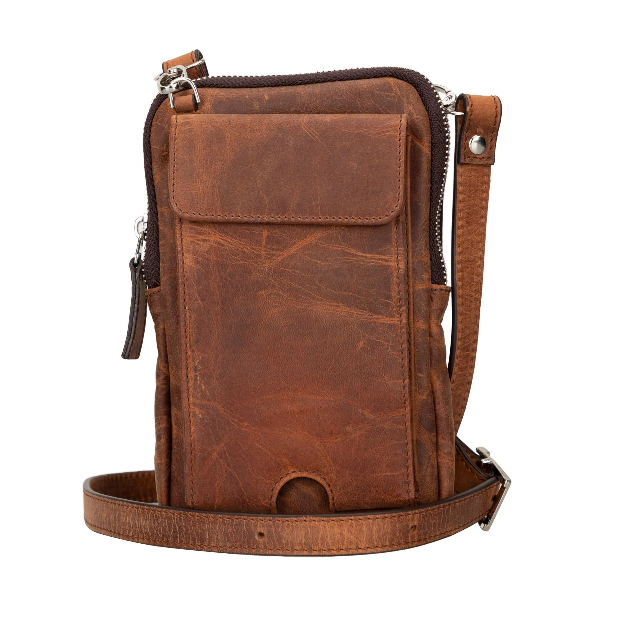 Niagara Leather Crossbody Phone Bag for Men - Image 18
