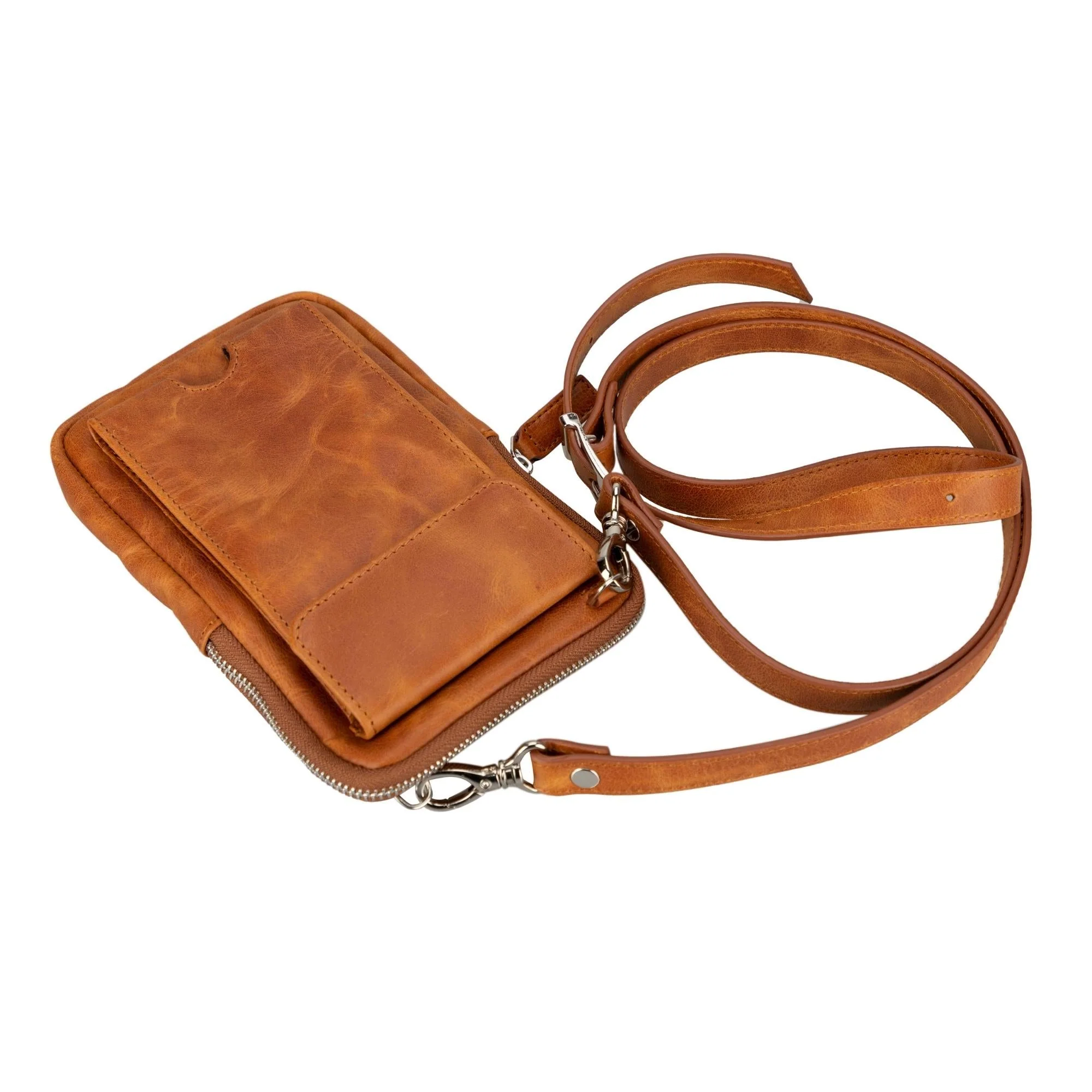Niagara Leather Crossbody Phone Bag for Men - Image 3