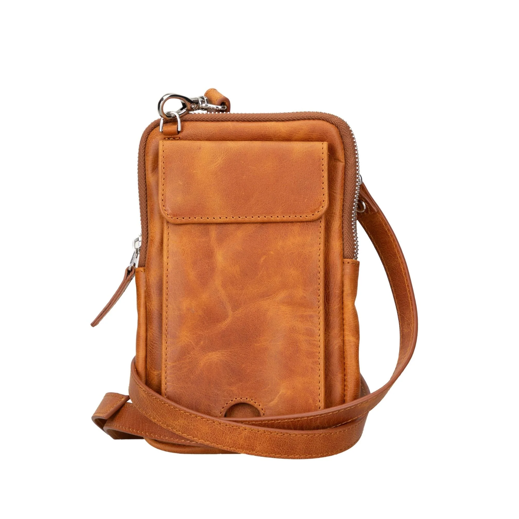 Niagara Leather Crossbody Phone Bag for Men - Image 4