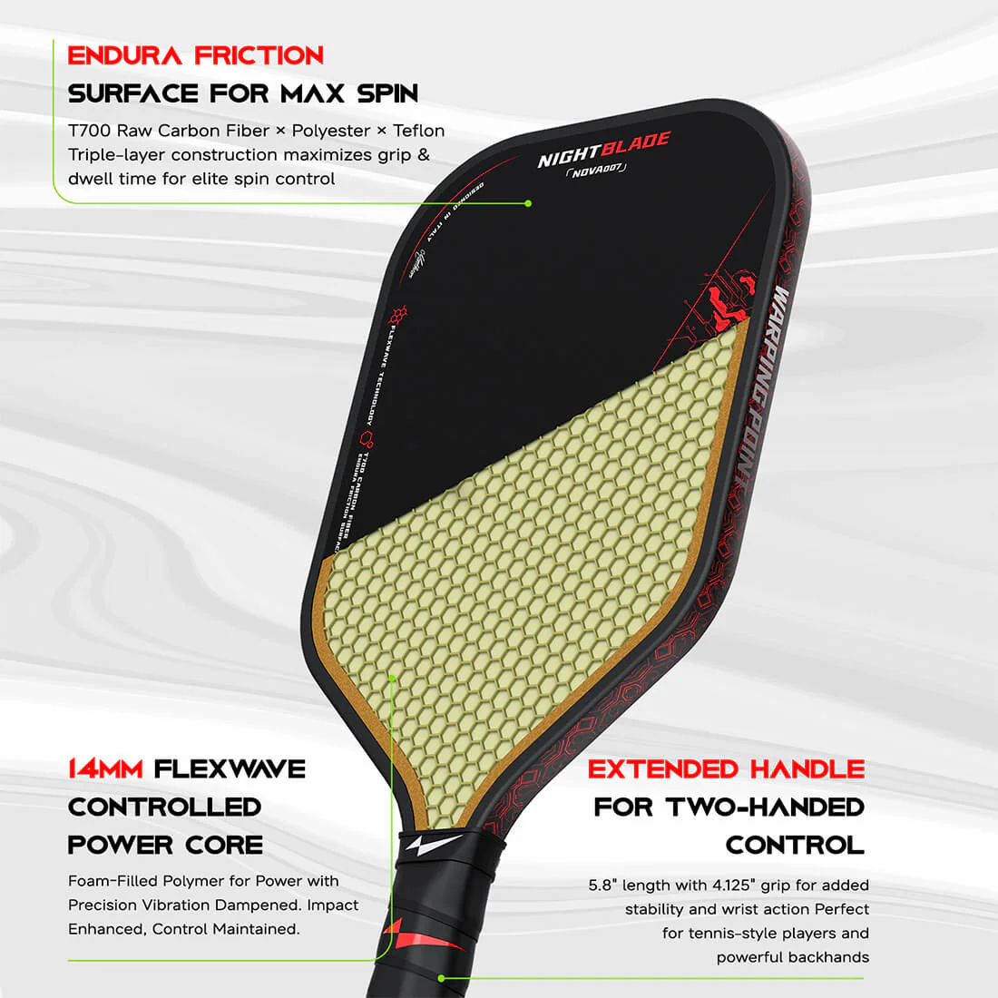 Nightblade Pickleball Paddle - 14mm - Image 3