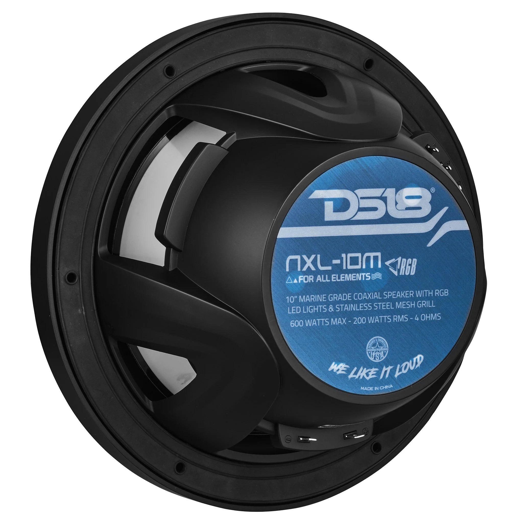 NXL 10" 2-Way Coaxial Marine Speaker With LED RGB Lights 200 Watts Rms 4-Ohm - Image 6
