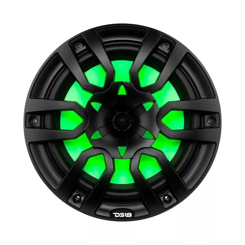 NXL 10" 2-Way Coaxial Marine Speaker With LED RGB Lights 200 Watts Rms 4-Ohm - Black - Image 3