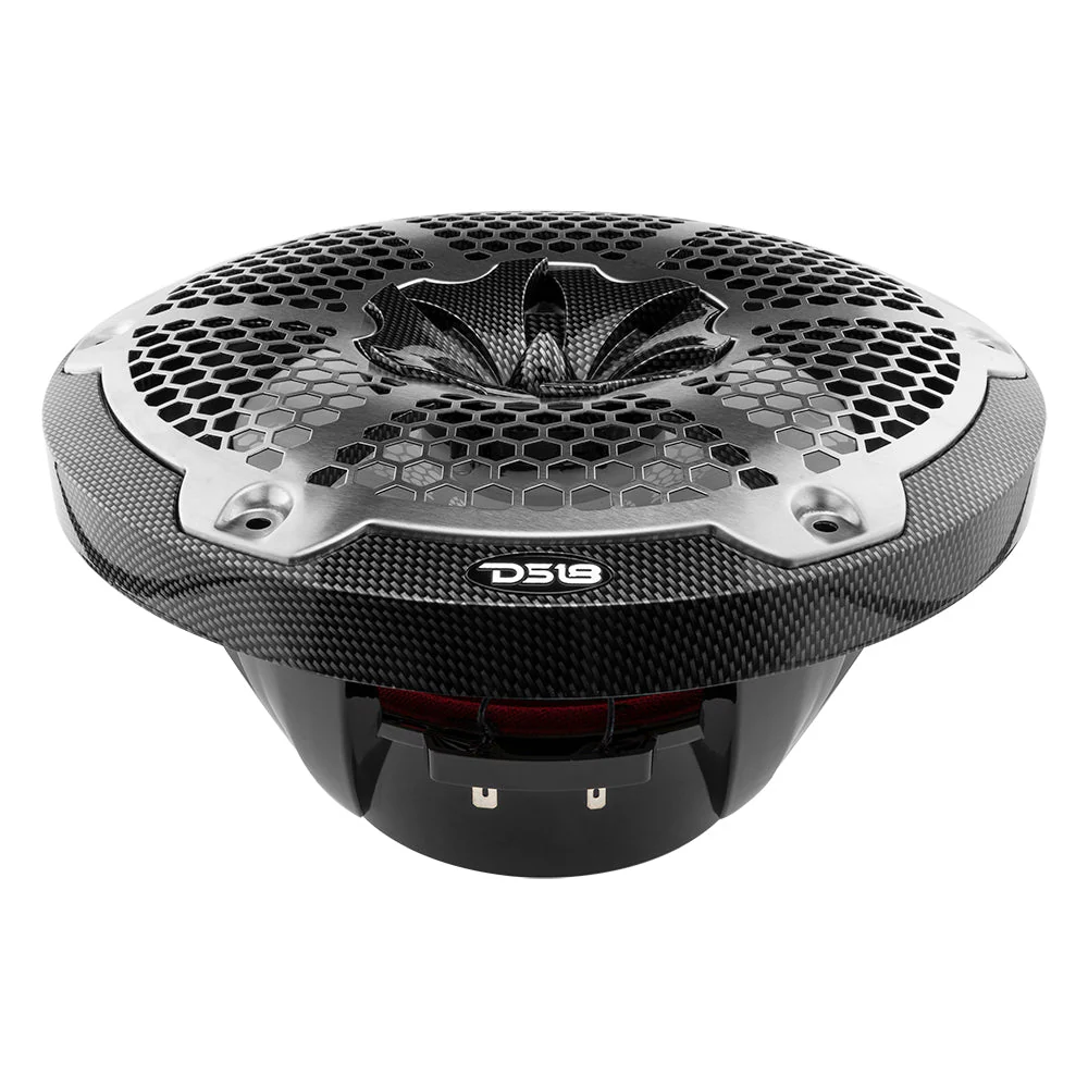 NXL 10" 2-Way Coaxial Marine Speaker With LED RGB Lights 200 Watts Rms 4-Ohm -Black Carbon Fiber - Image 6