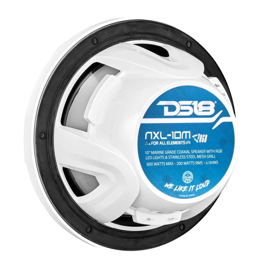 NXL 10" 2-Way Coaxial Marine Speaker with RGB LED Lights 200 Watts Rms 4-Ohm - Image 6