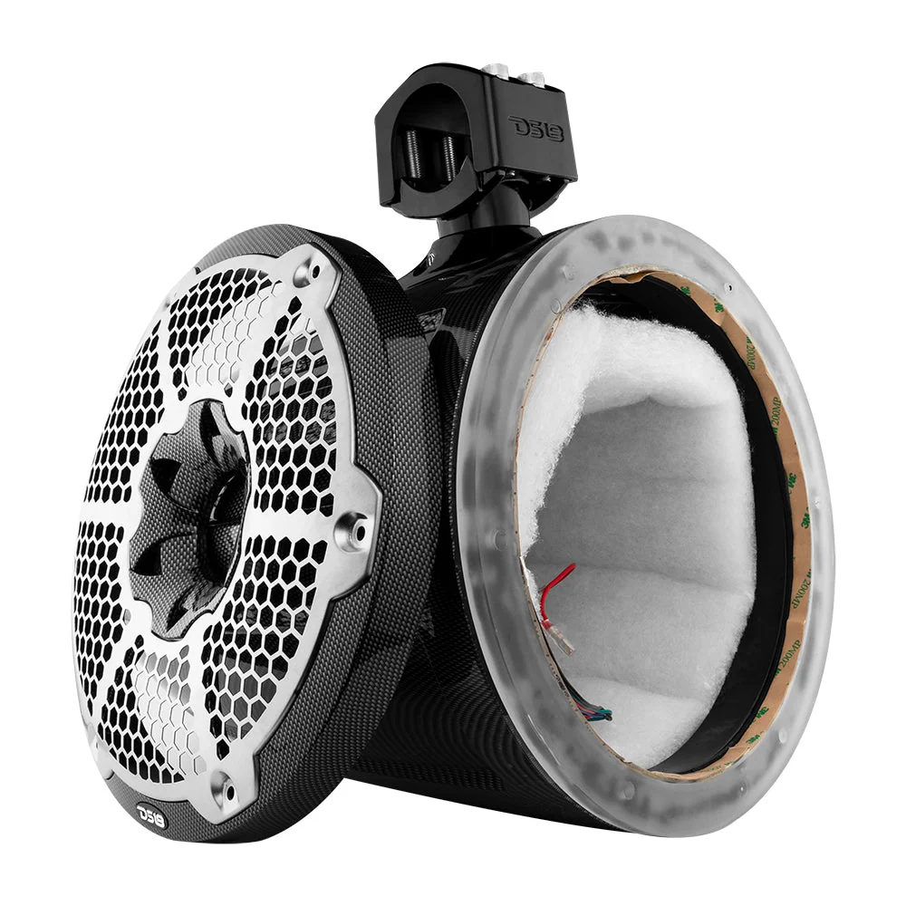 NXL 10" Marine and Powersports Empty Tower LED RGB Lights -Black Carbon Fiber - Image 4