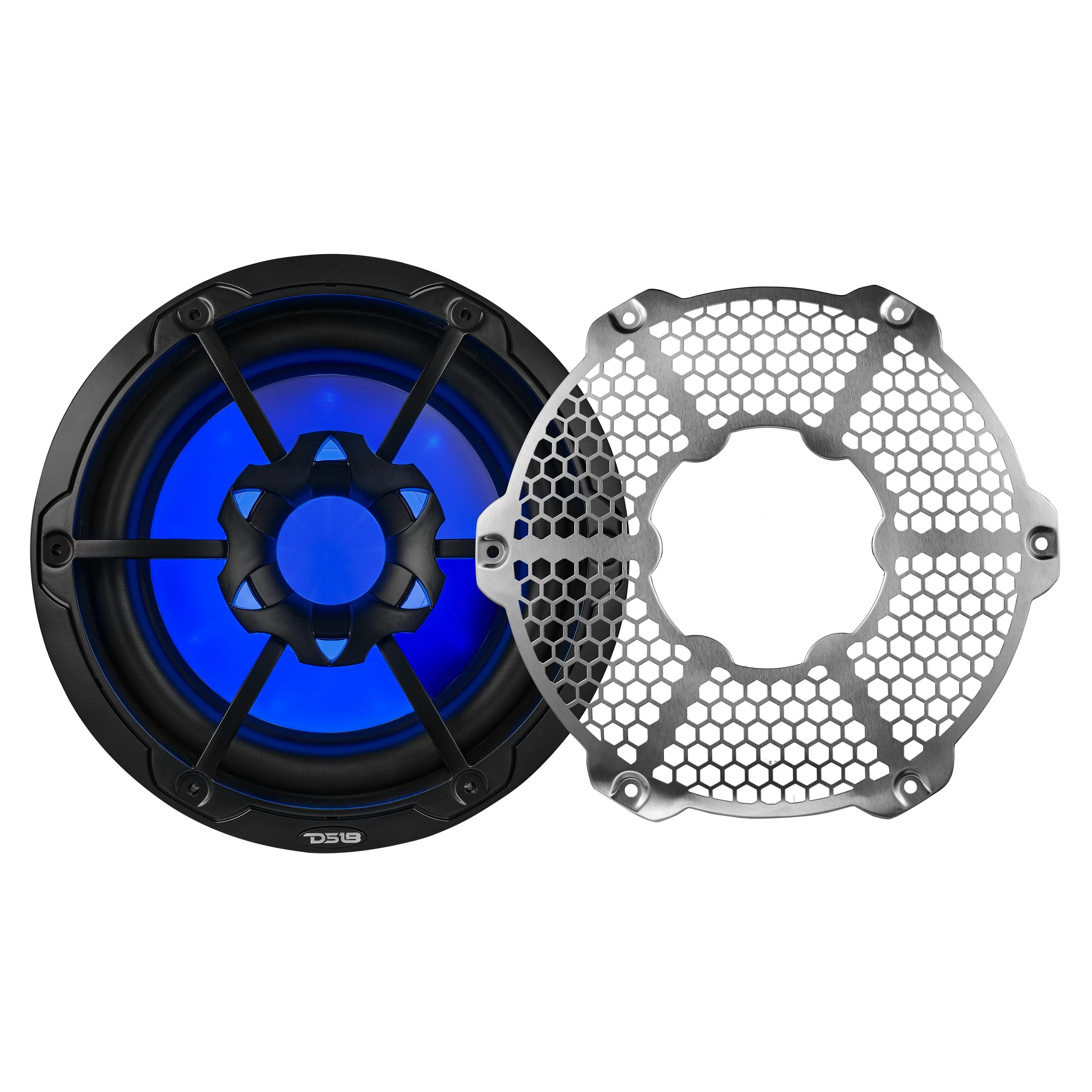 NXL 10" Marine Subwoofer with RGB LED Lights 300 Watts Rms SVC 4-Ohm - Black - Image 9