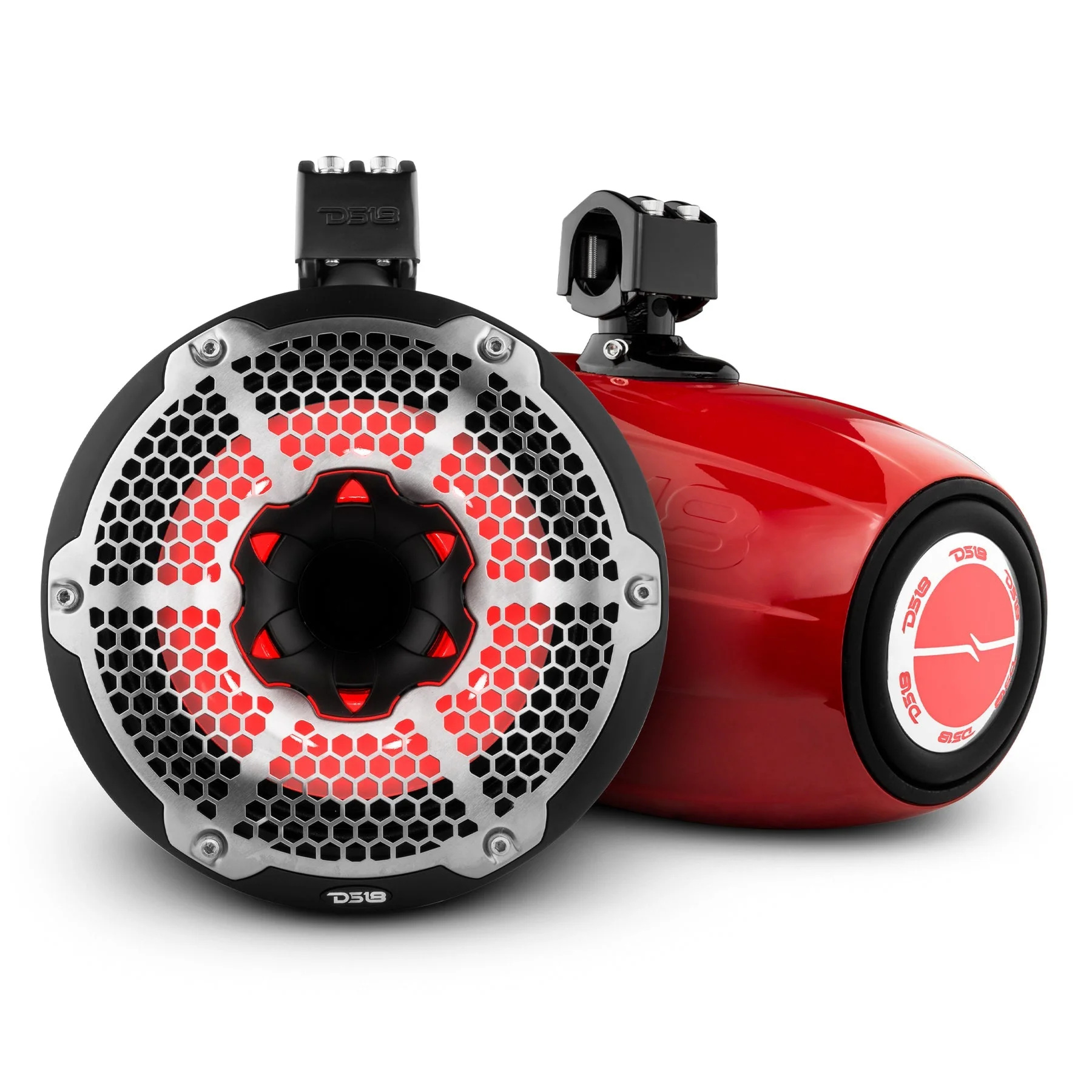 NXL 10" Neodymium Marine and Powersports Towers with Built-in Passive Radiator, 1" Driver and LED RGB Lights 300 Watts Rms - Image 9