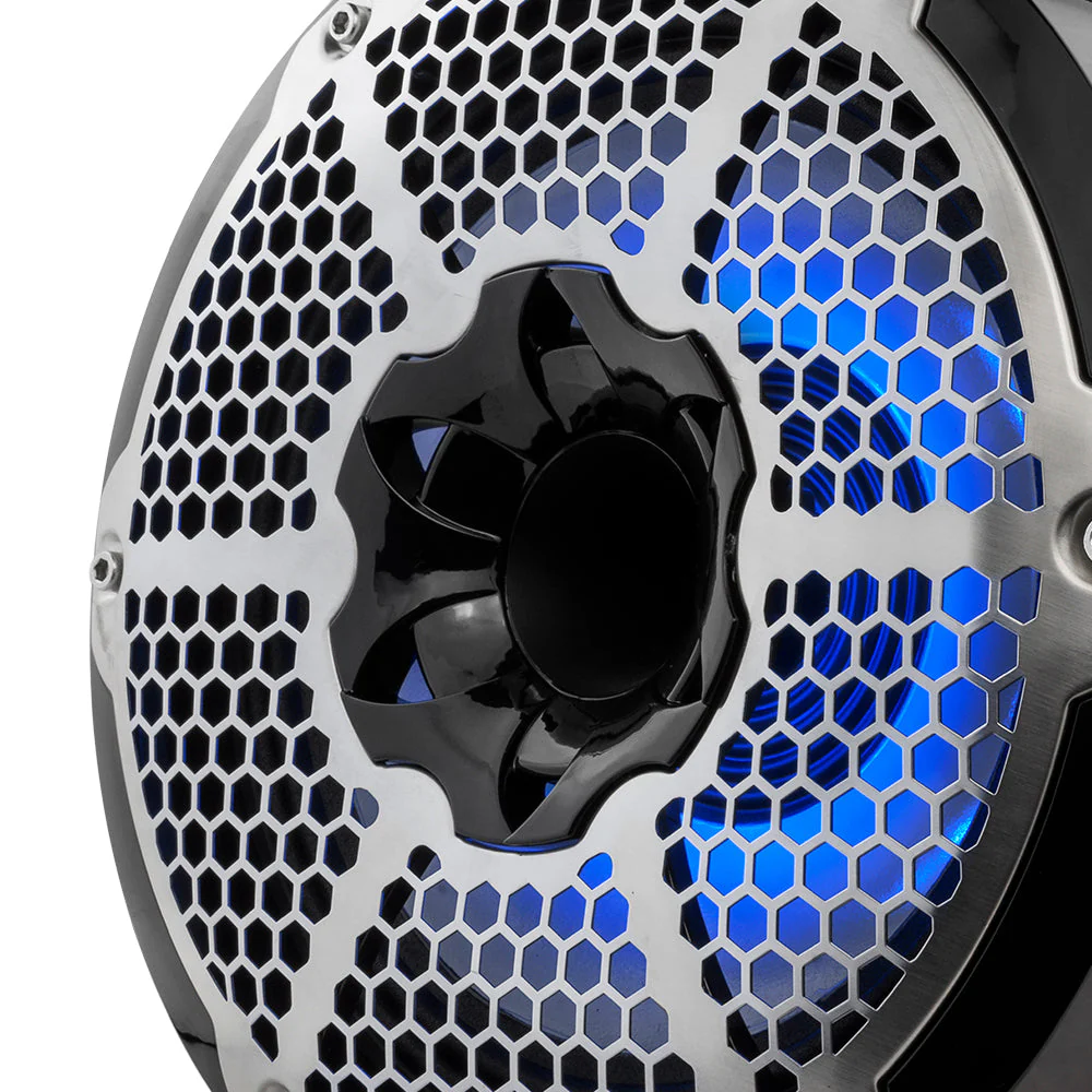 NXL 10" Neodymium Marine and Powersports Towers with Built-in Passive Radiator, 1" Driver and LED RGB Lights 300 Watts Rms -Red - Image 5