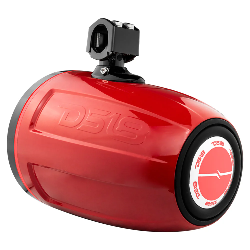 NXL 10" Neodymium Marine and Powersports Towers with Built-in Passive Radiator, 1" Driver and LED RGB Lights 300 Watts Rms -Red - Image 9