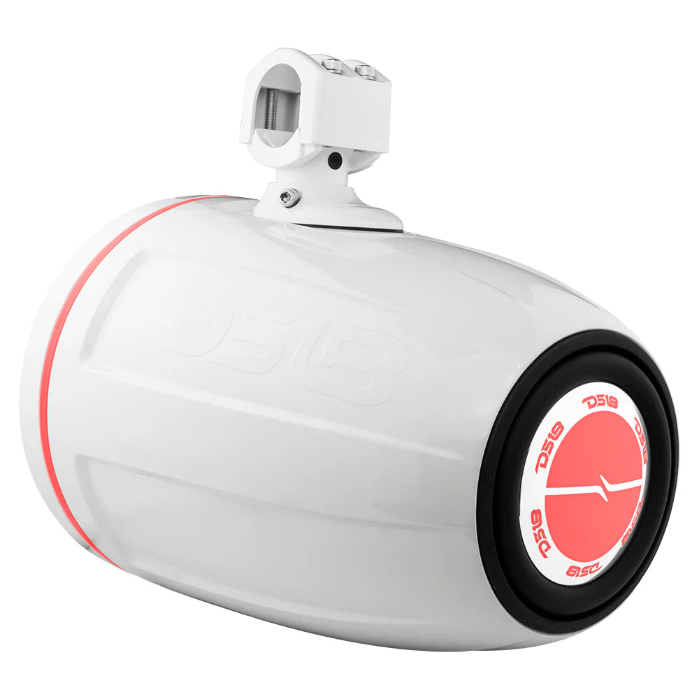 NXL 10" Neodymium Marine and Powersports Towers with Built-in Passive Radiator, 1" Driver and LED RGB Lights 300 Watts Rms -White - Image 9