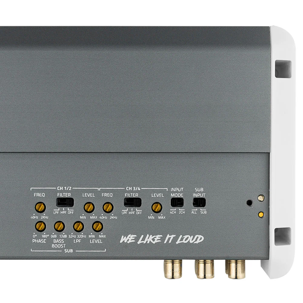 NXL 5-Channel Full-Range Class D IP55 Marine Amplifier | 4 x 150W @ 4-Ohm and 1 x 600W RMS @ 2-Ohm - Image 2