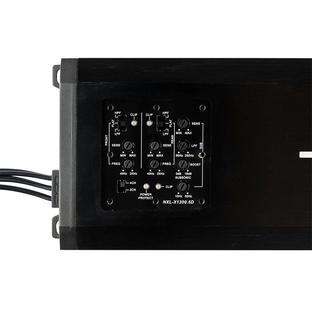 NXL 5-Channel Full-Range Class D IP67 Marine and Powersports Amplifier 4 x 150 @ 4-Ohm and 1 x 600 @ 2-Ohm Watts Rms - Image 2