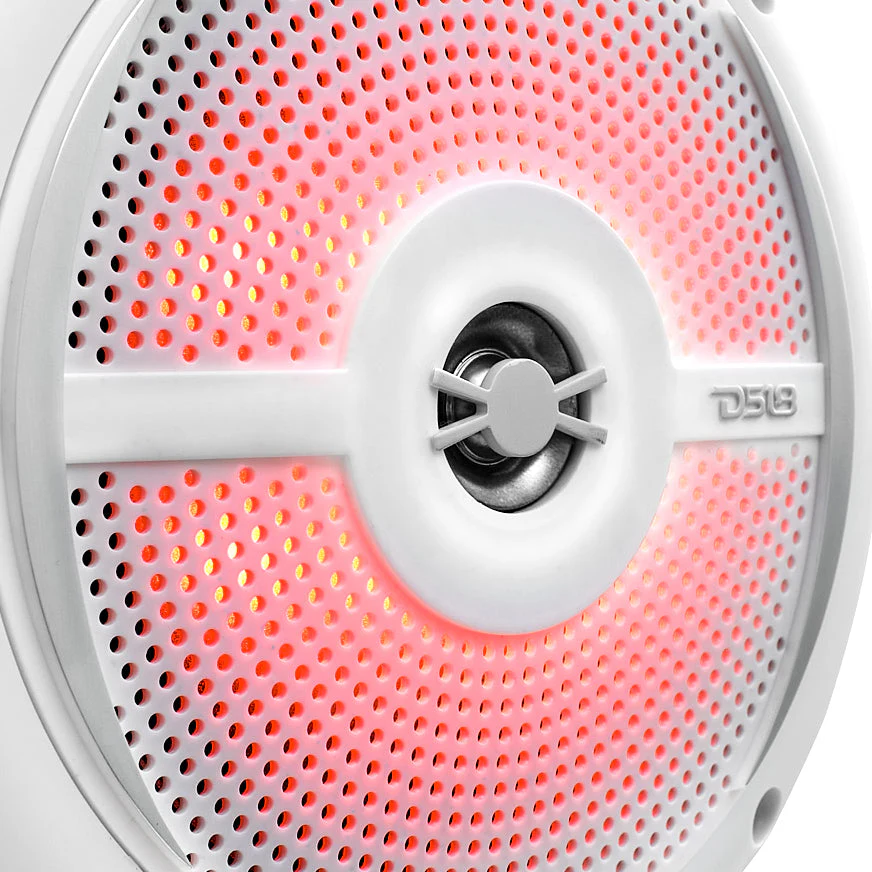 NXL 6.5" 2-Way Coaxial Marine Shallow Speaker With LED RGB Lights 25 Watts Rms 4-Ohm - Image 10