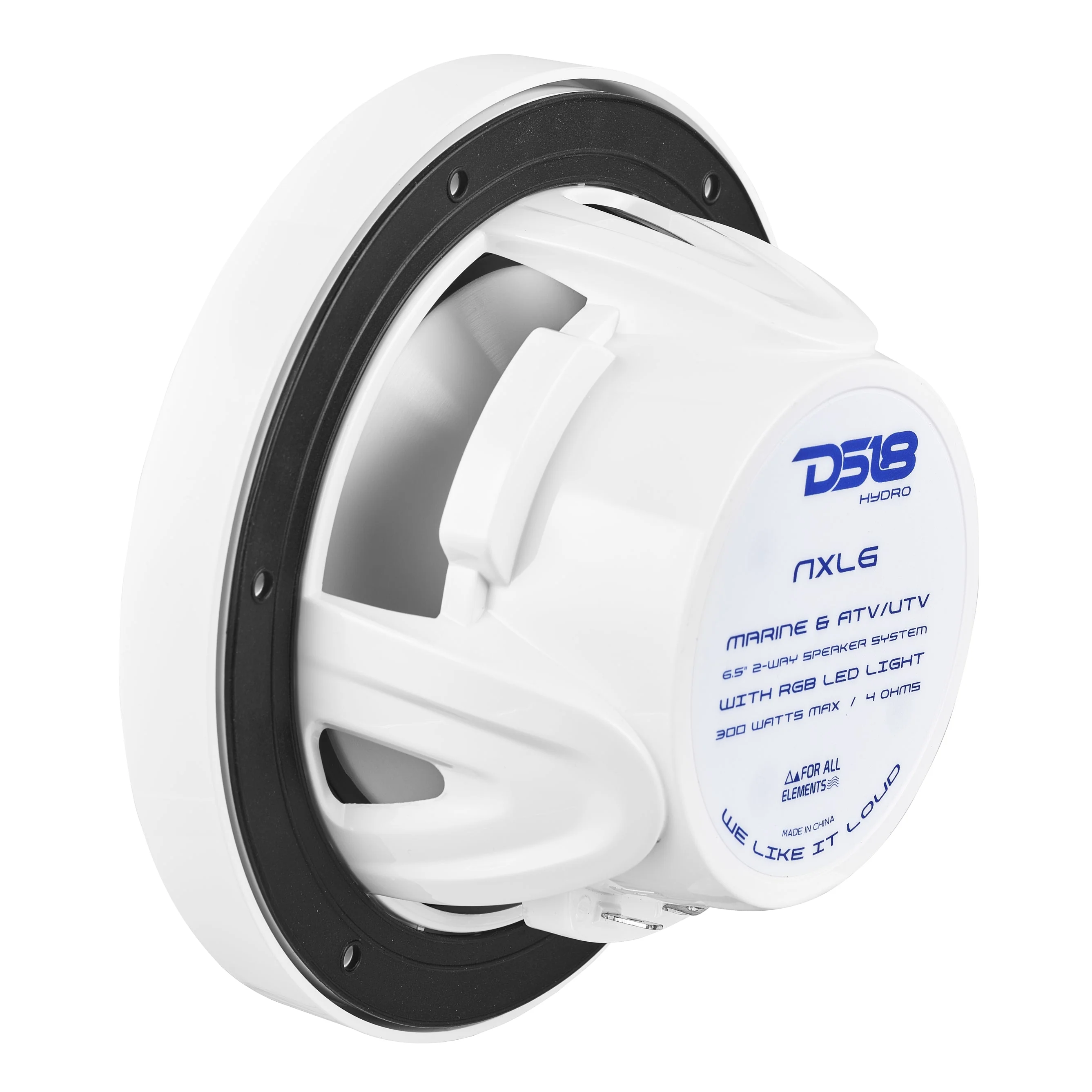 NXL 6.5" 2-Way Coaxial Marine Speaker With LED RGB Lights 100 Watts Rms 4-Ohm - Image 5