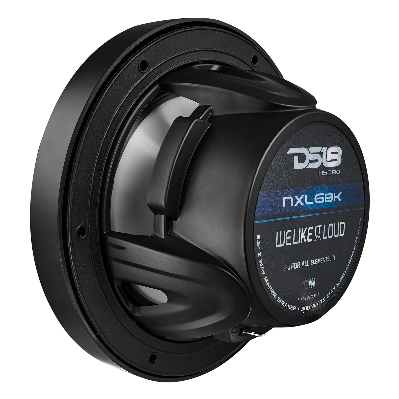 NXL 6.5" 2-Way Coaxial Marine Speaker With LED RGB Lights 100 Watts Rms 4-Ohm - Image 5