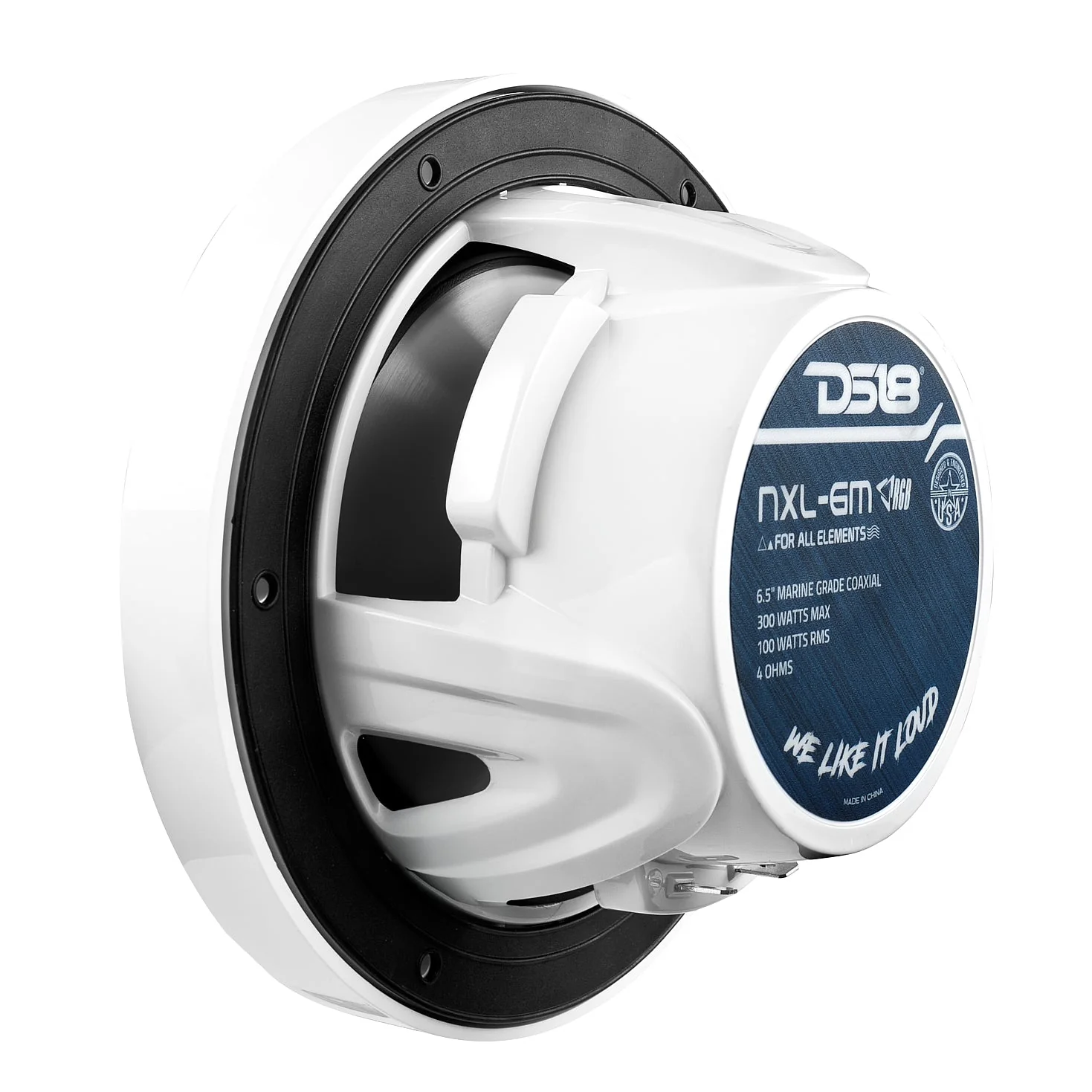 NXL 6.5" 2-Way Coaxial Marine Speaker With LED RGB Lights 100 Watts Rms 4-Ohm - Image 6