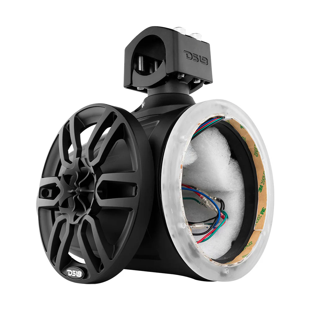 NXL 6.5" Marine and Powersports Empty Tower LED RGB Lights -Black - Image 4
