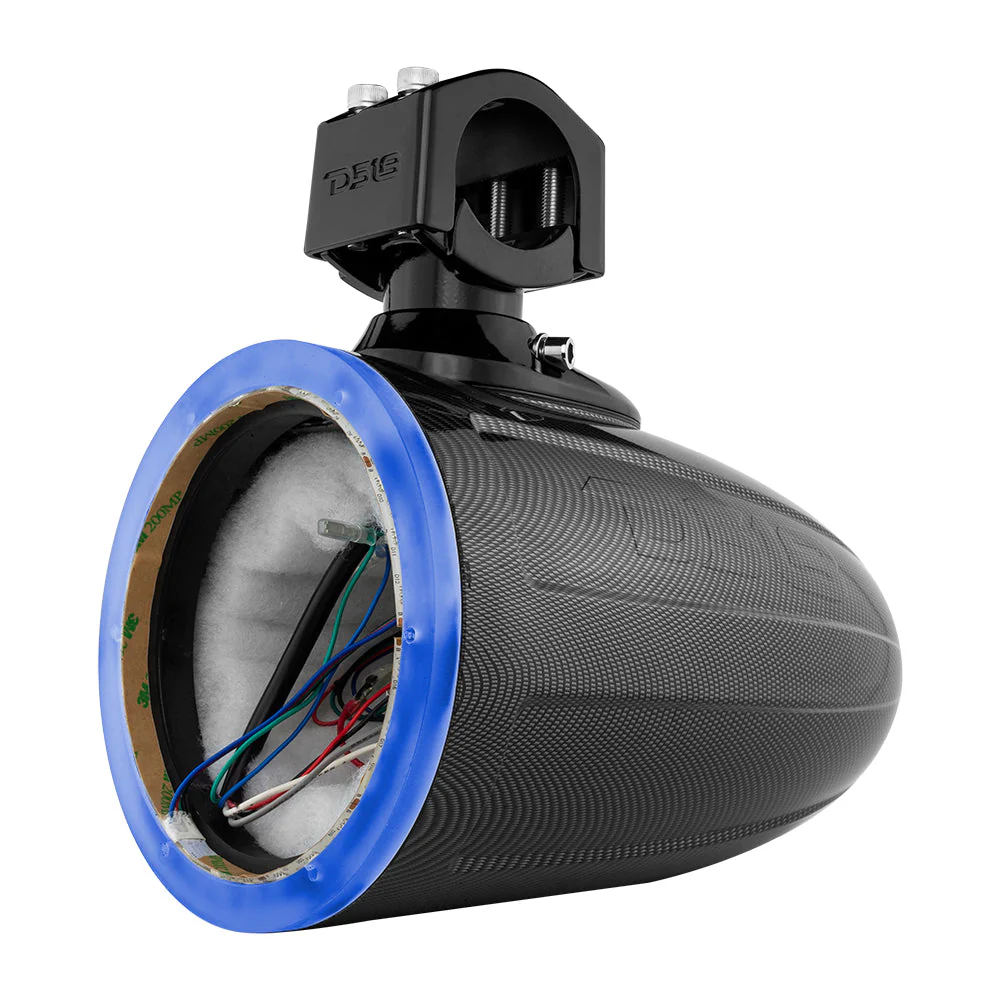 NXL 6.5" Marine and Powersports Empty Tower LED RGB Lights -Black Carbon Fiber - Image 3