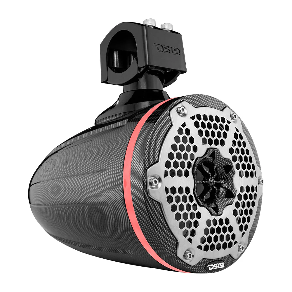 NXL 6.5" Marine and Powersports Empty Tower LED RGB Lights -Black Carbon Fiber - Image 5