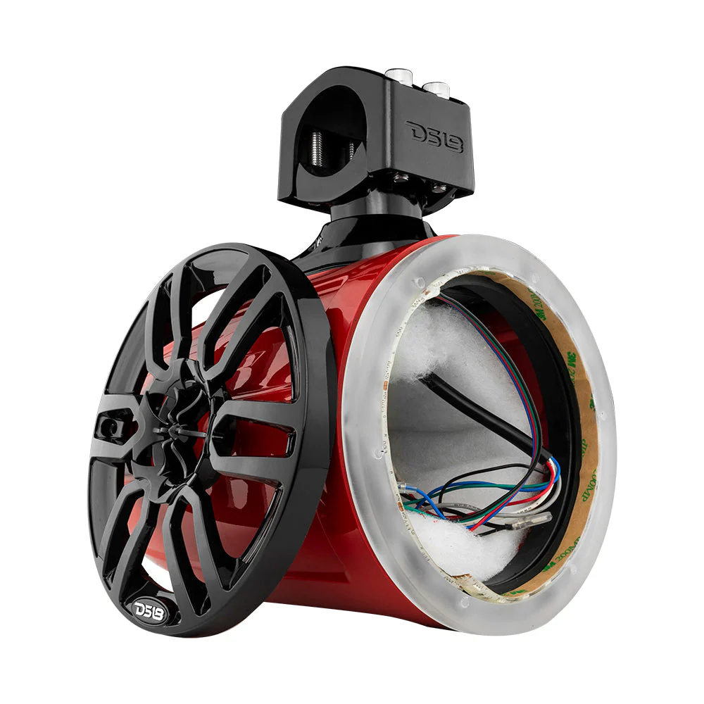 NXL 6.5" Marine and Powersports Empty Tower LED RGB Lights -Red - Image 4