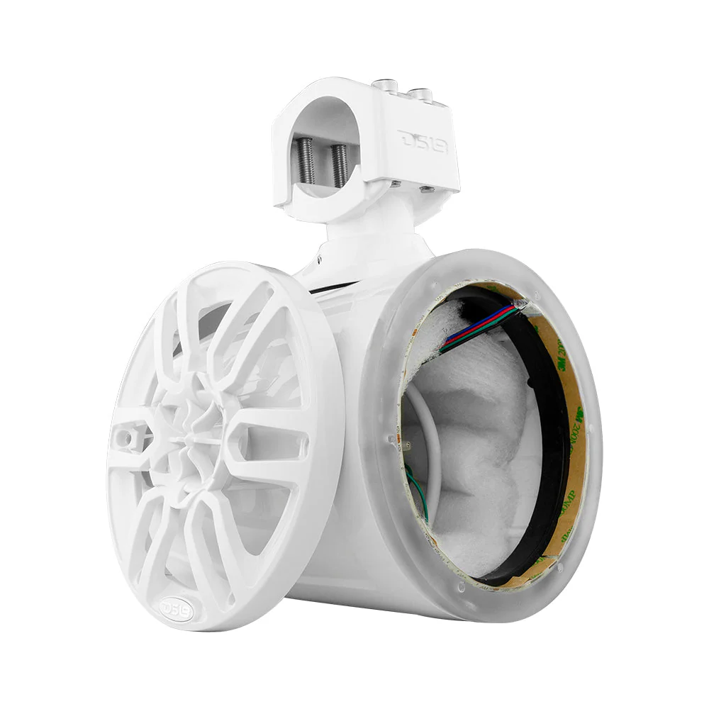 NXL 6.5" Marine and Powersports Empty Tower LED RGB Lights -White - Image 4