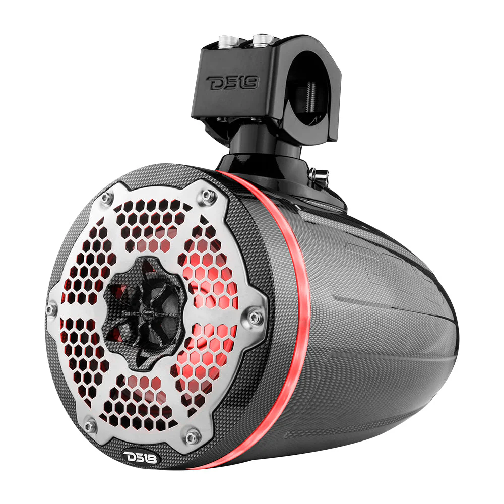 NXL 6.5" Marine and Powersports Towers LED RGB Lights 100 Watts Rms - Black Carbon Fiber - Image 9