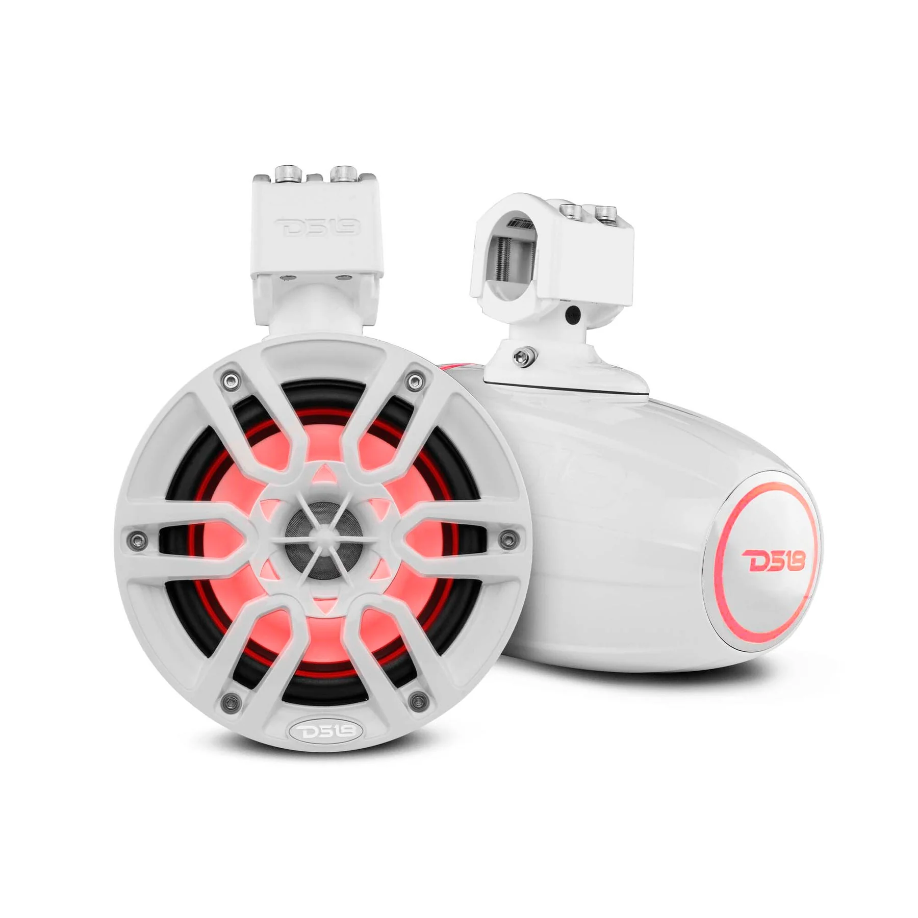NXL 6.5" Marine Water Resistant Wakeboard Tower Speakers with Integrated RGB LED Lights 300 Watts - Image 6