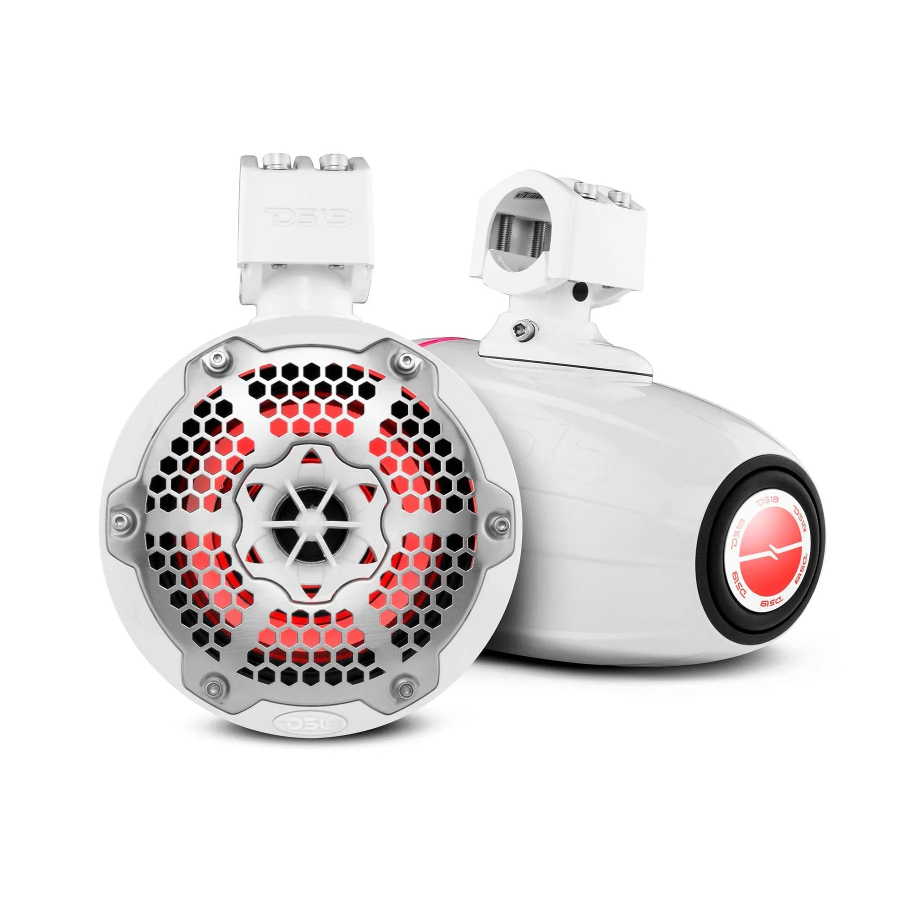 NXL 6.5" Neodymium Marine and Powersports Towers with Built-in Passive Radiator, 1" Driver and LED RGB Lights 150 Watts Rms - Image 8